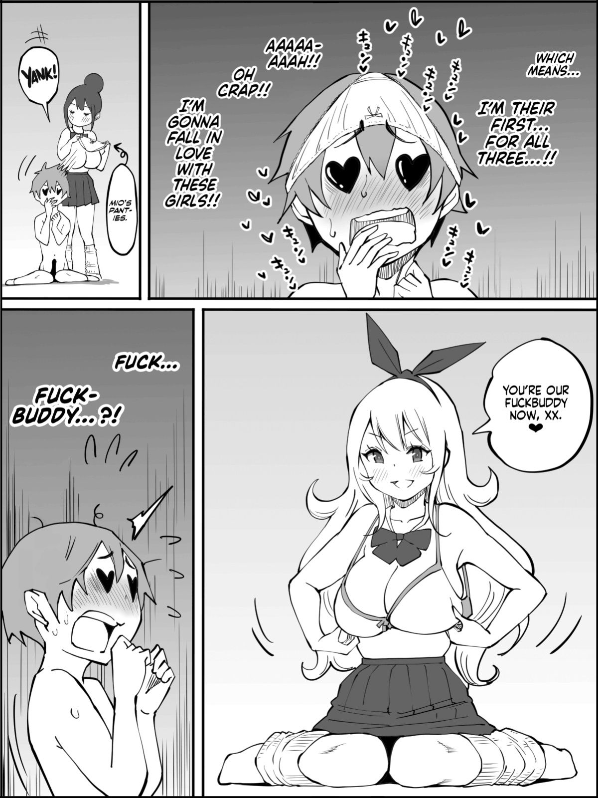 [Ailail (Ail)] Boku ni Harem SeFri ga Dekita Riyuu | How I Got Myself a Harem of Fuckbuddies [head empty]