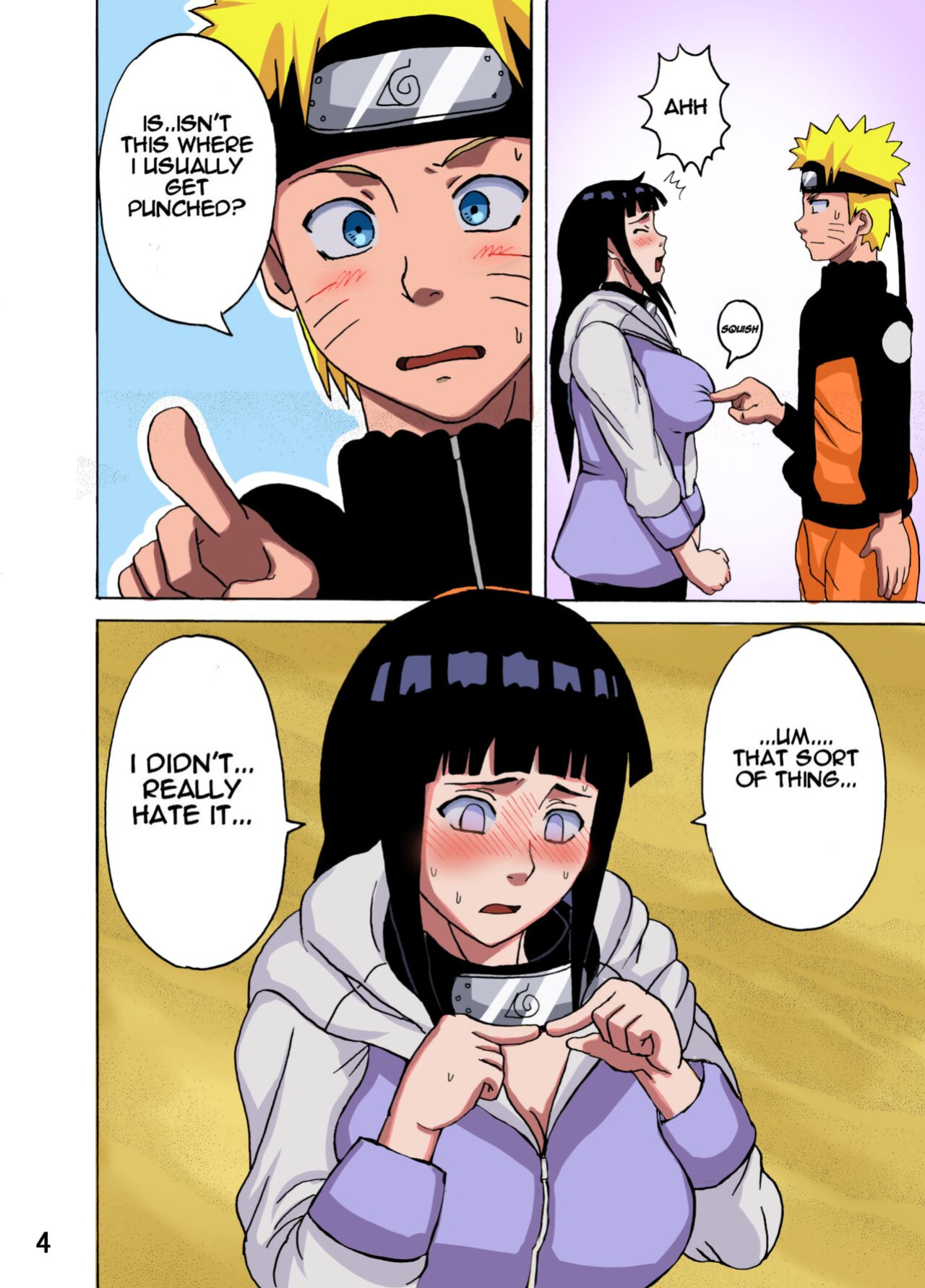 [Naruho-dou (Naruhodo)] Hinata Ganbaru! | Hinata Fight! (Naruto) [Colorized]