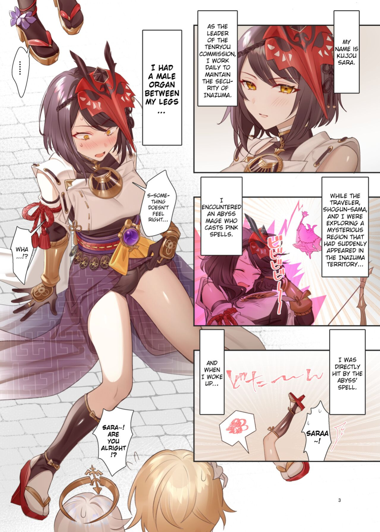 [Shandega] Futanari Sara-chan Muchu Ecchi de Datsu-doutei. | Futanari Sara-Chan, Losing My Virginity in Ecstasy. (Genshin Impact) [Hikura Scans]