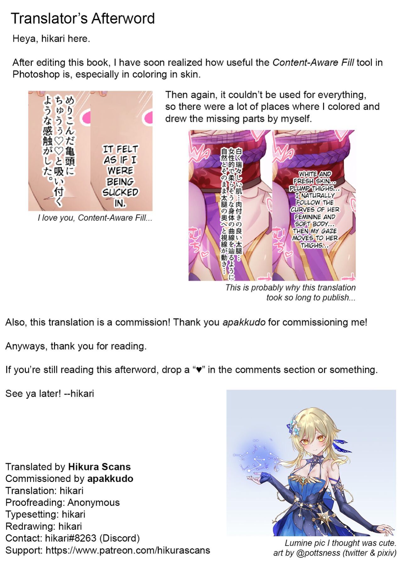[Shandega] Futanari Sara-chan Muchu Ecchi de Datsu-doutei. | Futanari Sara-Chan, Losing My Virginity in Ecstasy. (Genshin Impact) [Hikura Scans]