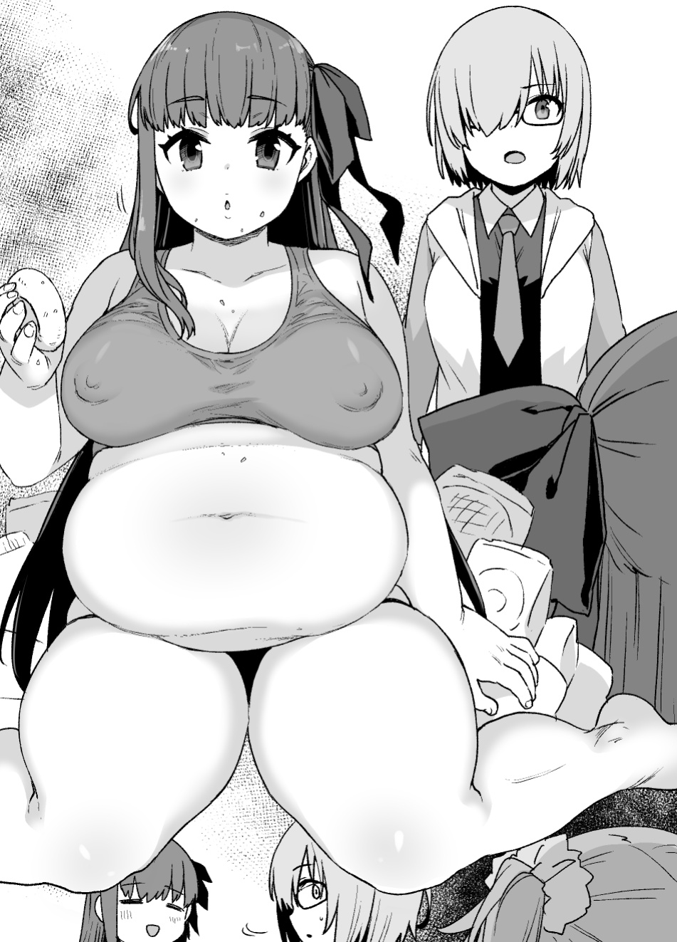 [Kusayarou] FGO Obese Gudako & BB (Fate/Grand Order) [Saint Quartz Scans]