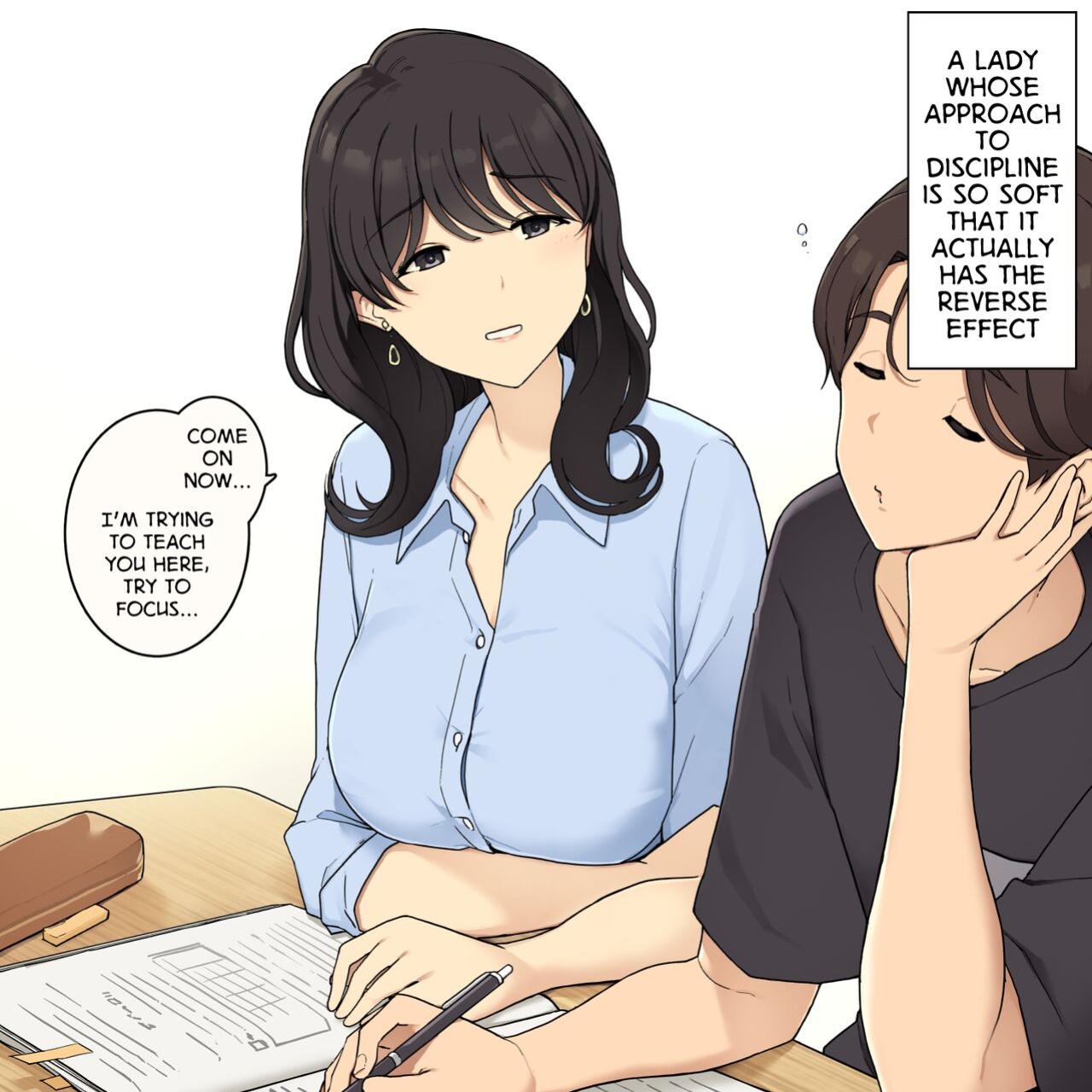 [Wakamatsu] Shikarikata ga Yasashi Sugiru Onee-san ga Kairaku Semesarechau Hanashi | A Lady With a Soft Approach to Discipline is Assailed by Pleasure