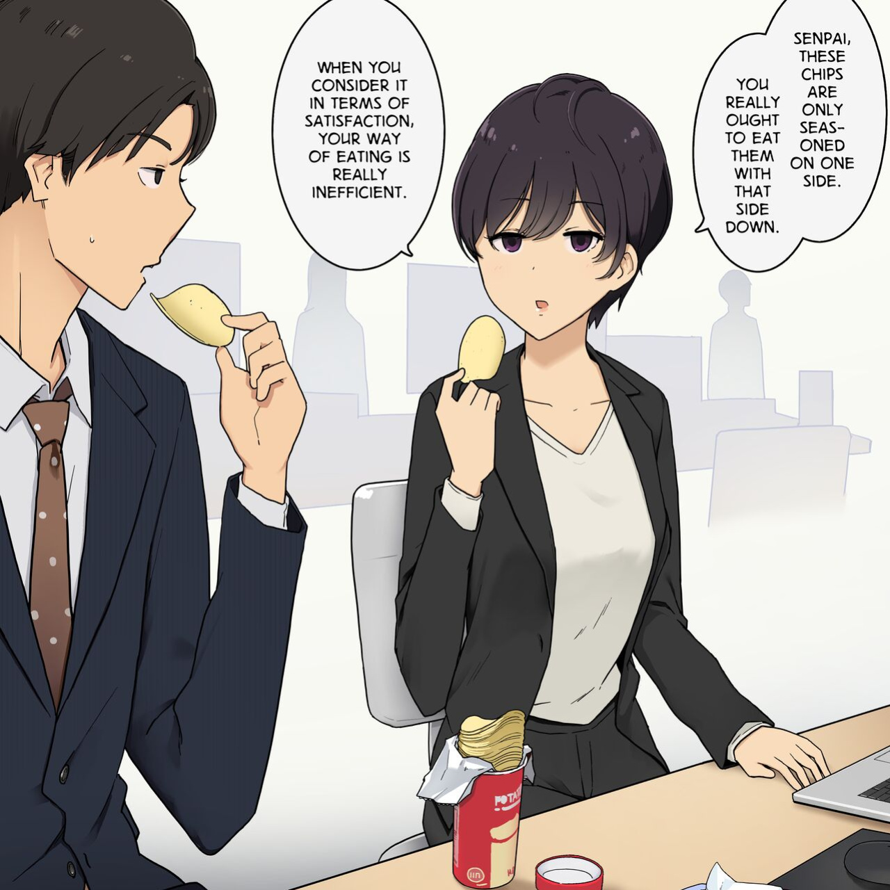 [Wakamatsu] Rikutsuppoi Kouhai-chan to Rikutsunuki de Majiwaru made no Hanashi | Having Sex with My Hyperrational Junior Until She Loses All Rationality