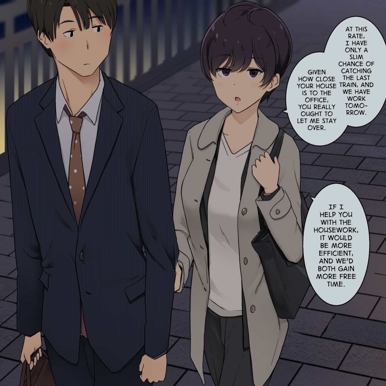 [Wakamatsu] Rikutsuppoi Kouhai-chan to Rikutsunuki de Majiwaru made no Hanashi | Having Sex with My Hyperrational Junior Until She Loses All Rationality