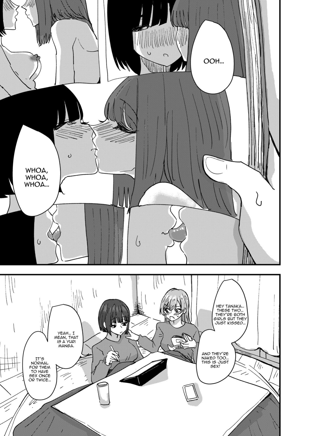 [Aweida] Daigaku no Senpai to Nori de Kiss Shitetara Sono Hi no Uchi ni Issen Koechatta Hanashi | A Story About Kissing A College Senior And Crossing The Line In The Same Day [IXIA WORKS]