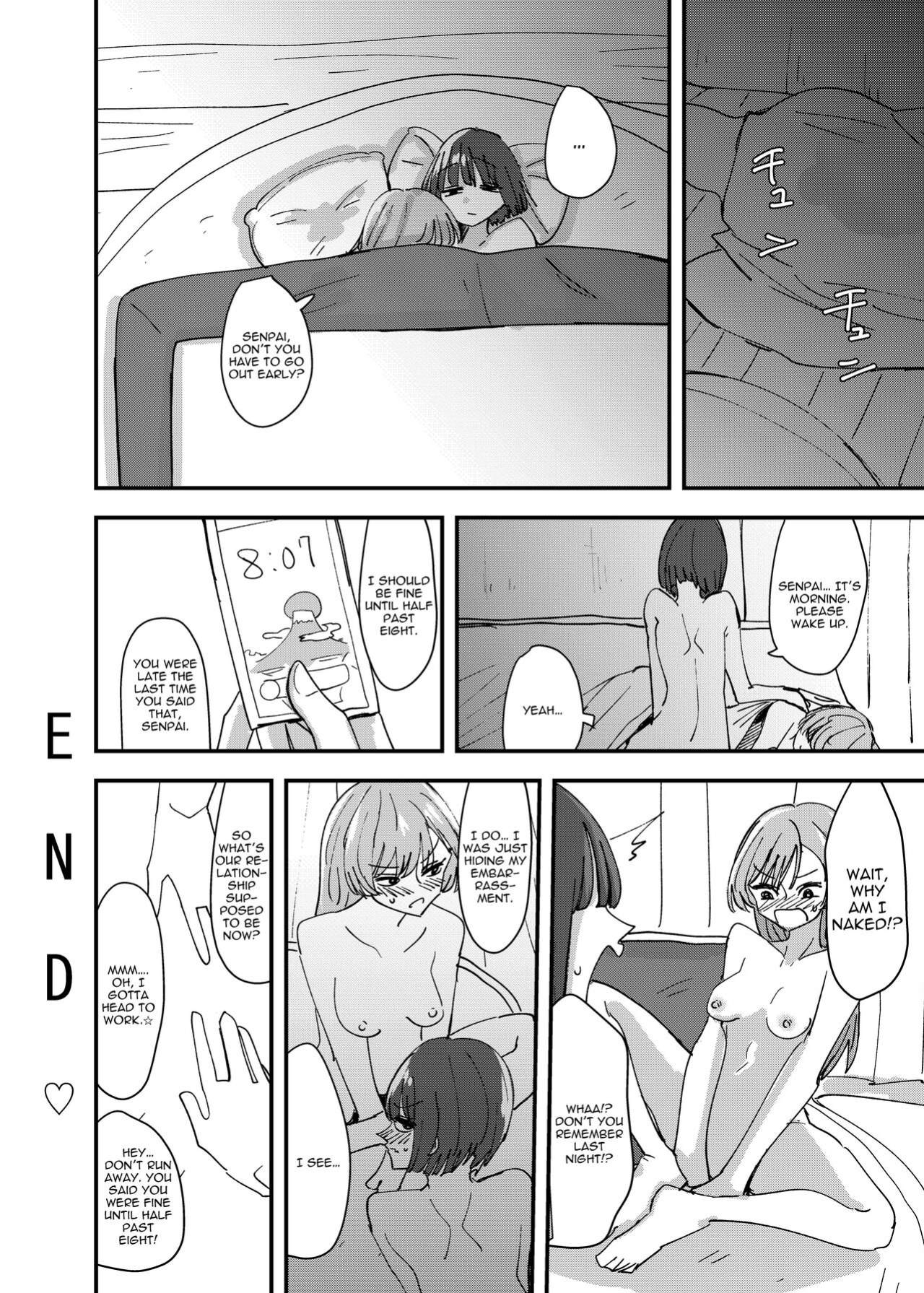 [Aweida] Daigaku no Senpai to Nori de Kiss Shitetara Sono Hi no Uchi ni Issen Koechatta Hanashi | A Story About Kissing A College Senior And Crossing The Line In The Same Day [IXIA WORKS]