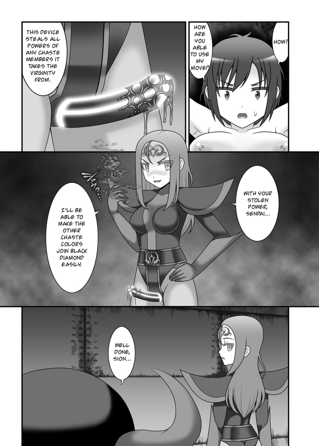 [STUDIO HP+ (IceLee)] Teisou Sentai Virginal Colors Ch.3 | Chastity Sentai Chaste Colors Ch. 3