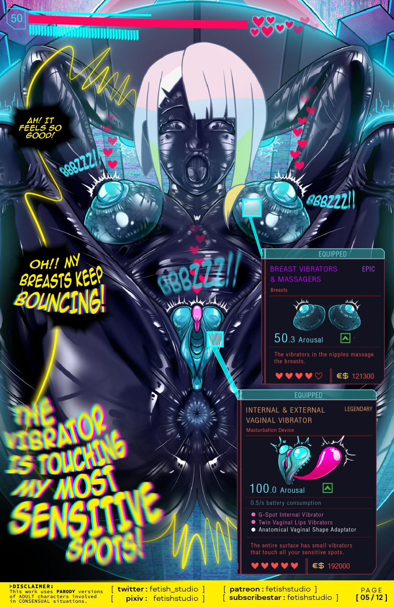 LUCY EDGERUNNERS | LATEX ENCASEMENT | BRAINDANCE VIBRATORS