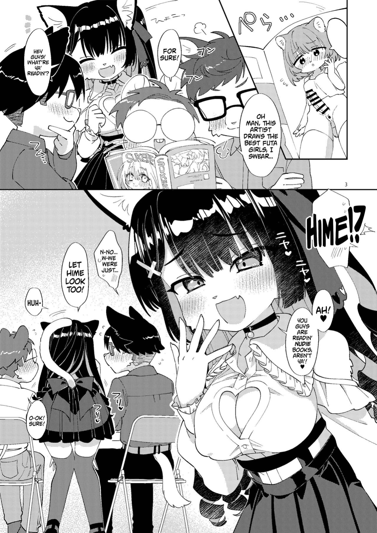 (Kemoket 12) [Nenneko Tanuki (Tanutan)] Otasa no Hime-chan wa *** ni Yowai | Princess Of The Nerd Circle Has A Weak Dick! [Mr_Person]