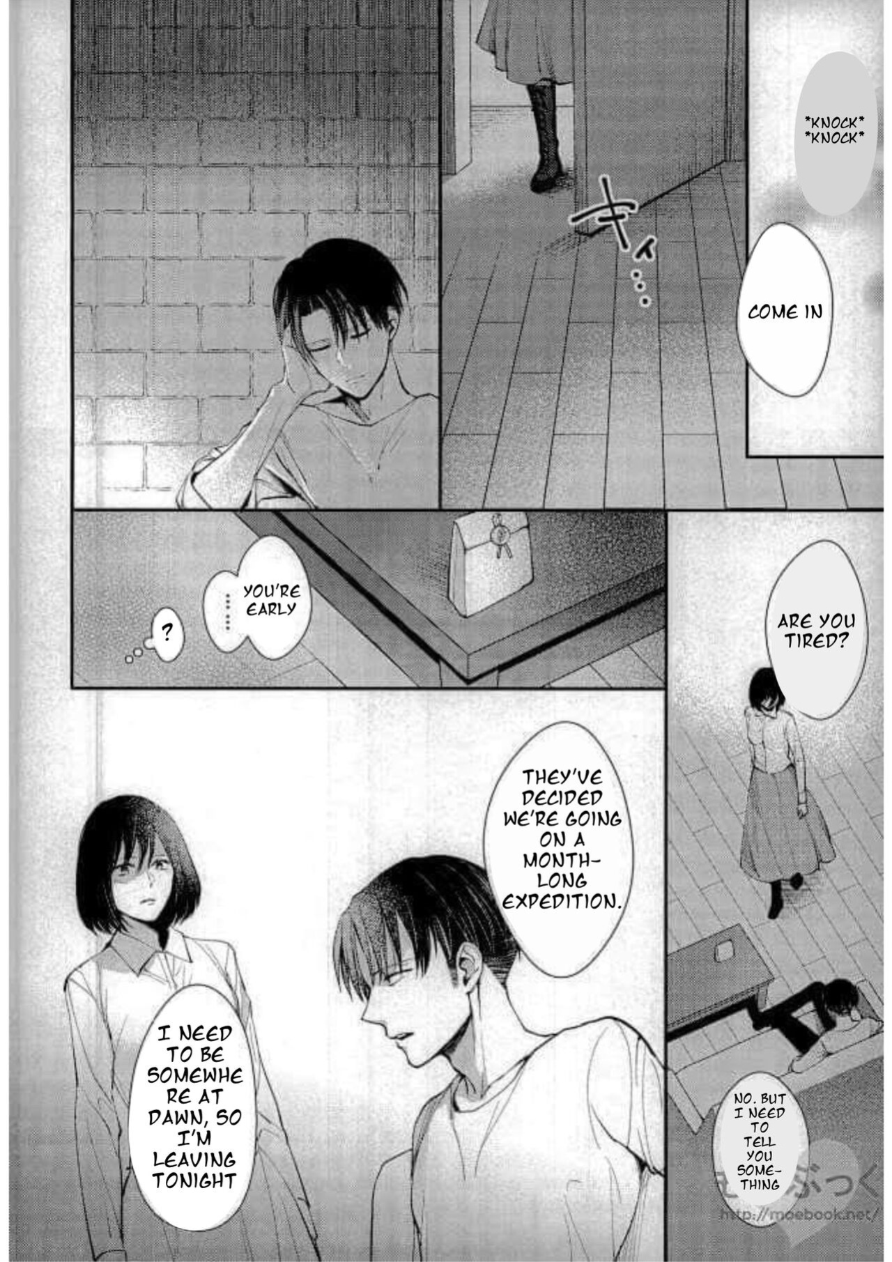 I Can't Wait by Sakuragawanaa (Attack on Titan Levi x Mikasa Doujin) English Translation