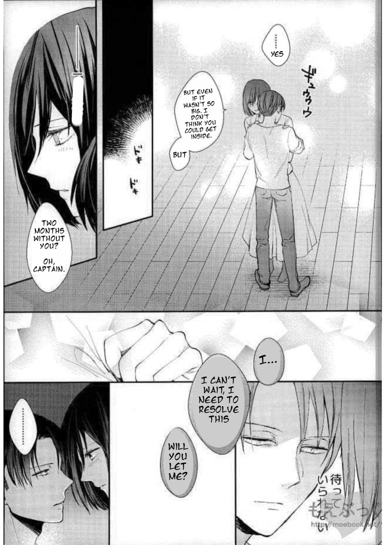 I Can't Wait by Sakuragawanaa (Attack on Titan Levi x Mikasa Doujin) English Translation