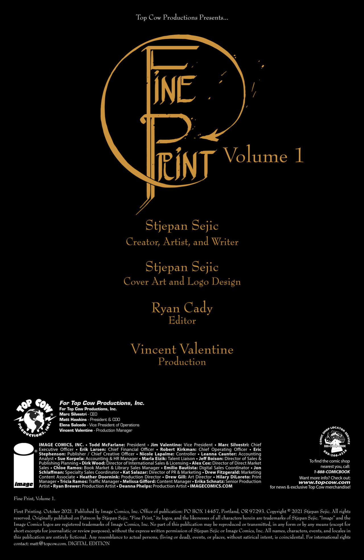 [Shiniez] Fine Print - Volume 1 (Digital)