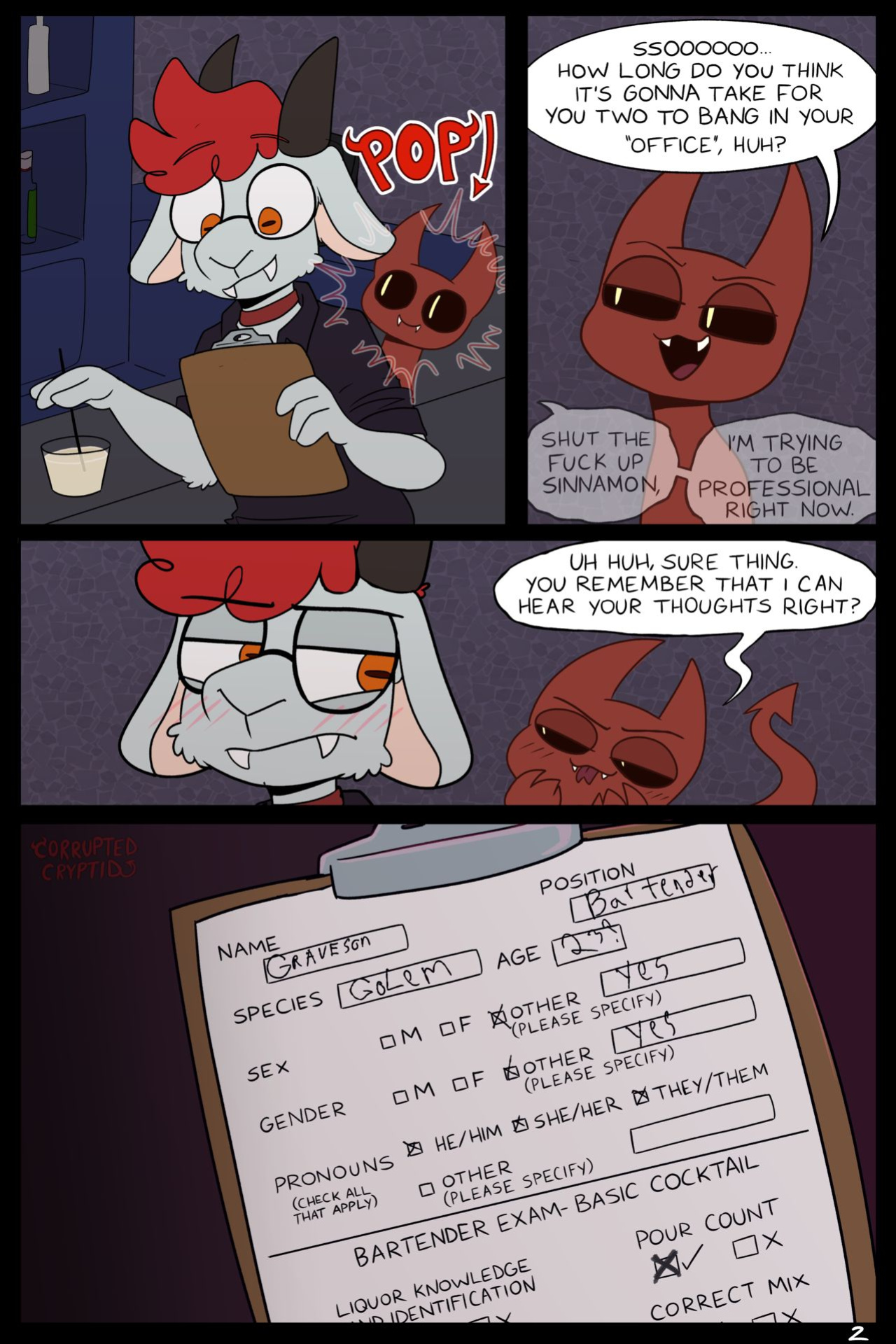 [CorruptedCryptid] Club Lamashtu (NSFW Comic)