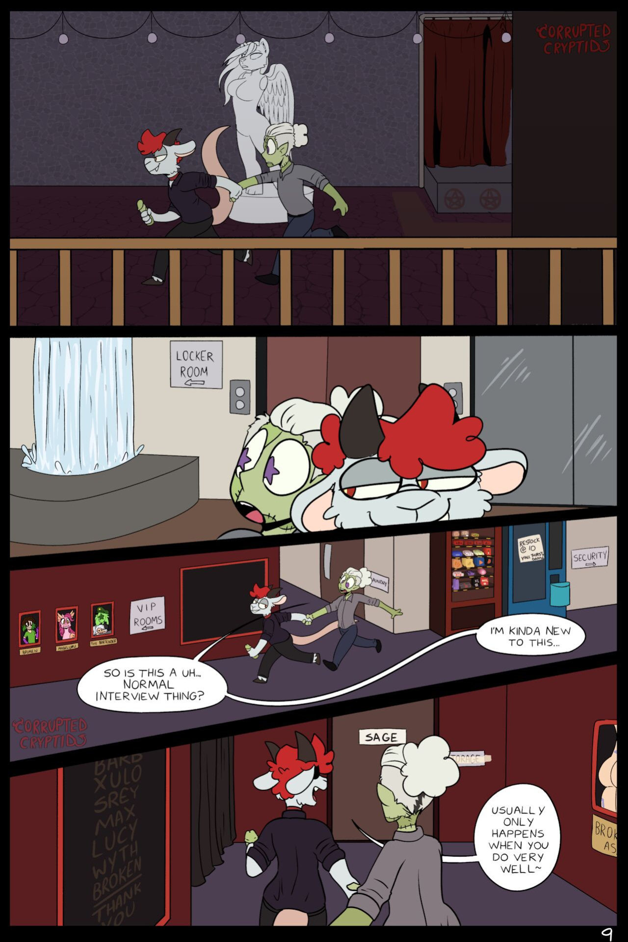 [CorruptedCryptid] Club Lamashtu (NSFW Comic)