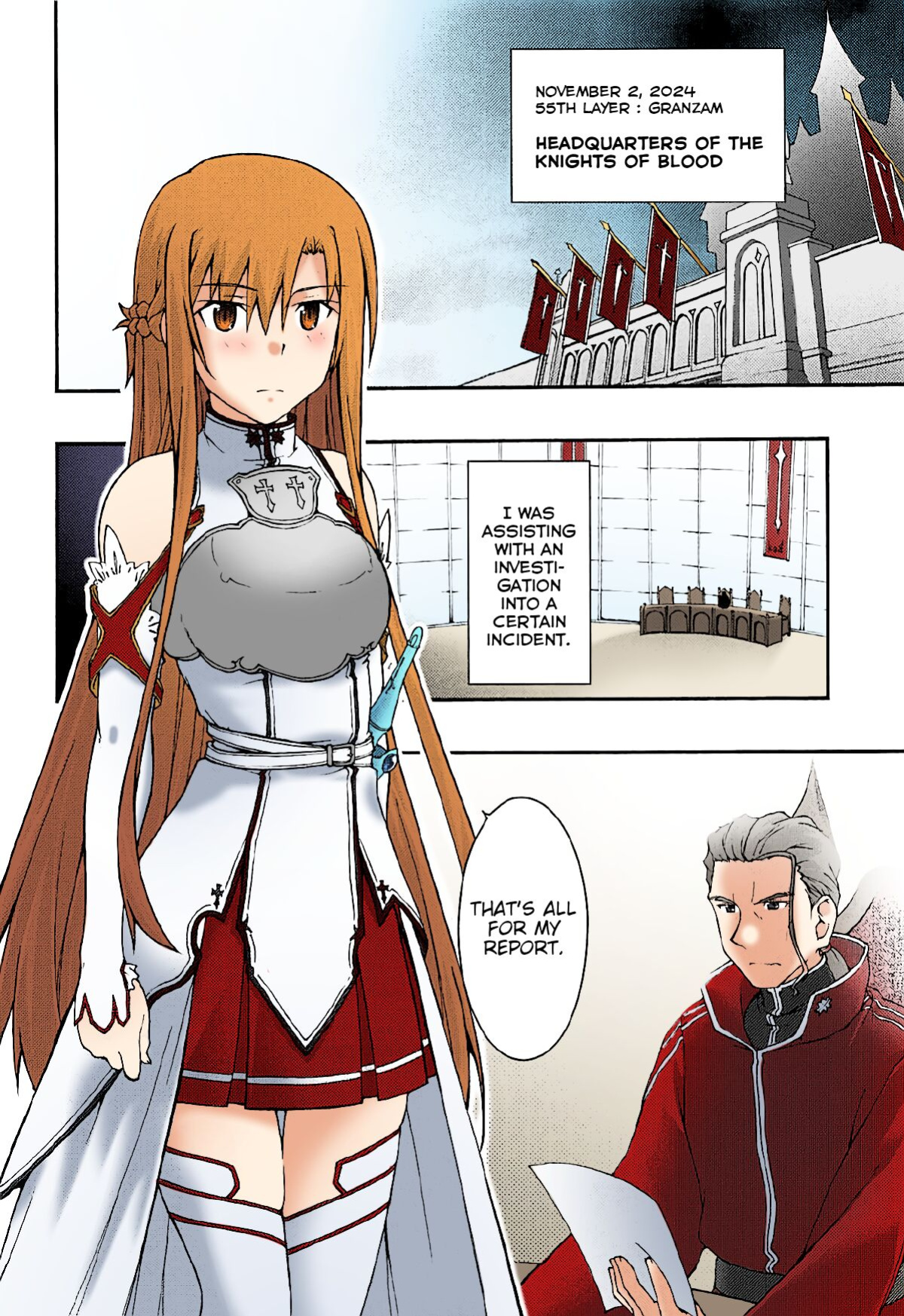[sandglass (Uyuu Atsuno)] ochiru -asuna3- (Sword Art Online) [Brolen/Nisor][Colorized]