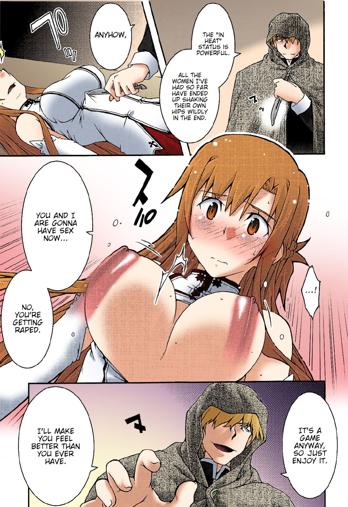 [sandglass (Uyuu Atsuno)] ochiru -asuna3- (Sword Art Online) [Brolen/Nisor][Colorized]