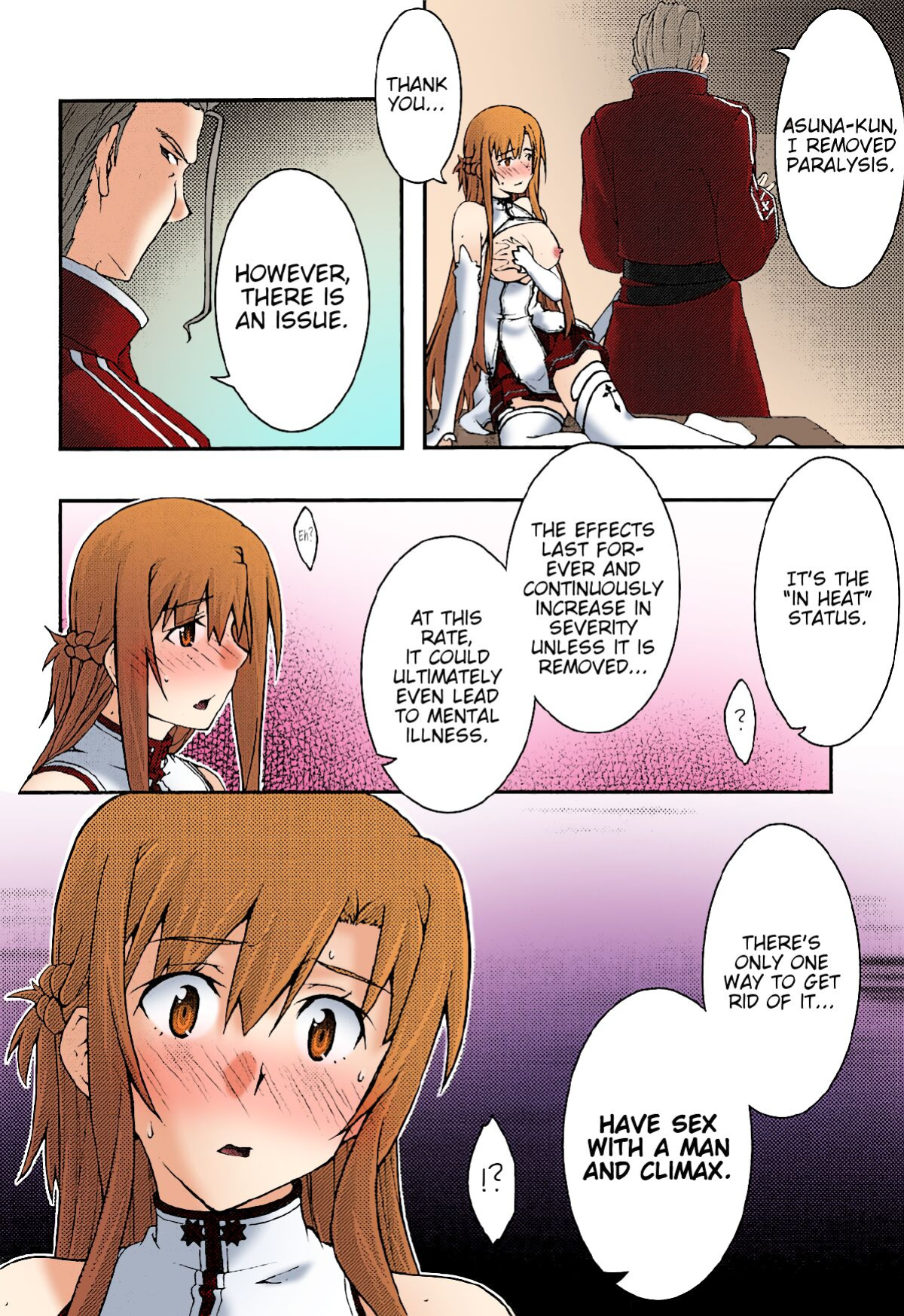 [sandglass (Uyuu Atsuno)] ochiru -asuna3- (Sword Art Online) [Brolen/Nisor][Colorized]