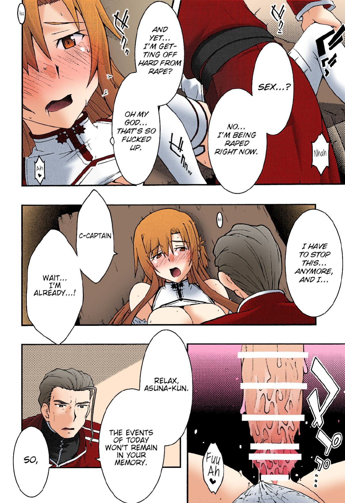 [sandglass (Uyuu Atsuno)] ochiru -asuna3- (Sword Art Online) [Brolen/Nisor][Colorized]