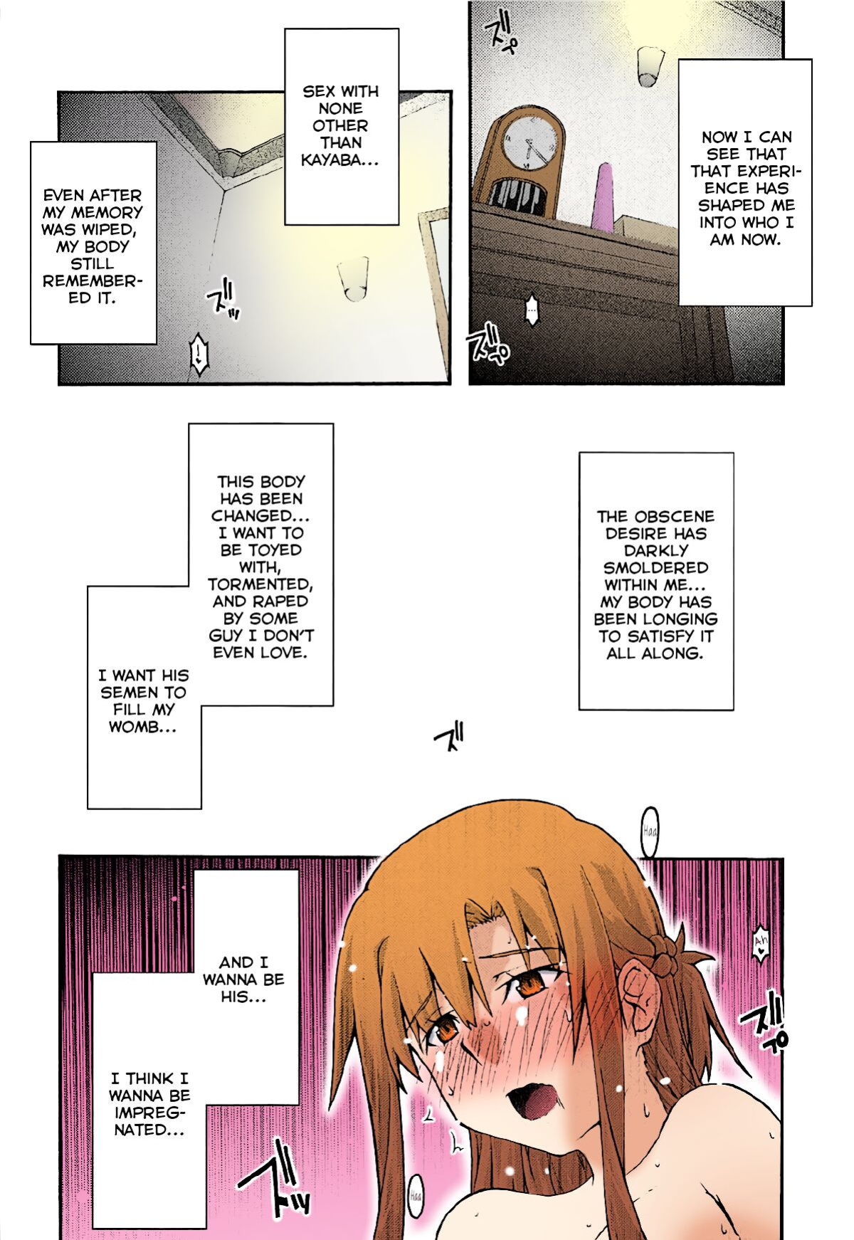 [sandglass (Uyuu Atsuno)] ochiru -asuna3- (Sword Art Online) [Brolen/Nisor][Colorized]