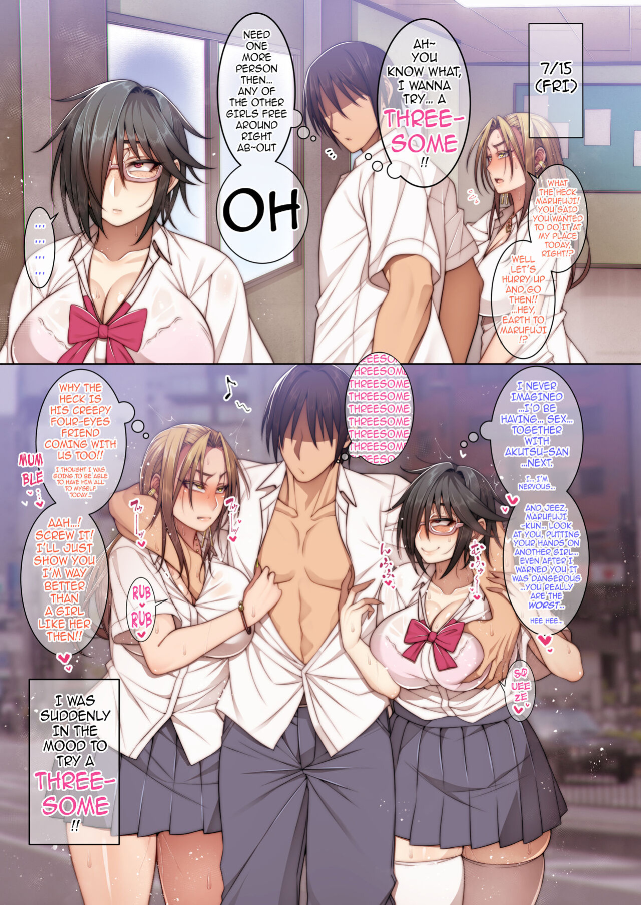 [Mousou Engine (Korotsuke)] Tsugou no Ii Mesu-tachi | The Nymphos Who’re Up for Anything {darknight}