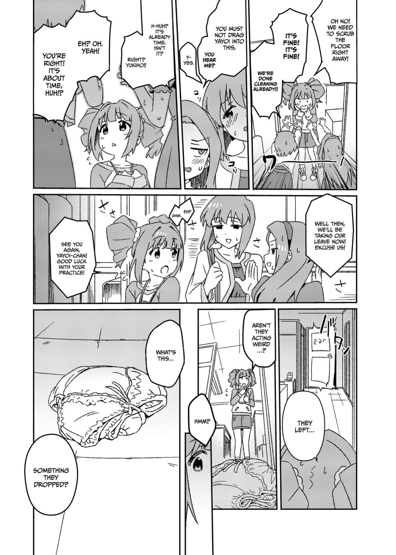 [Suimitsutou Koubou (Momo no Suidousui)] Yuki Chinpo Futanari Yukiho no Nioi de Yayoi ga Trip shichau Hon (THE iDOLM@STER) {Hennojin}