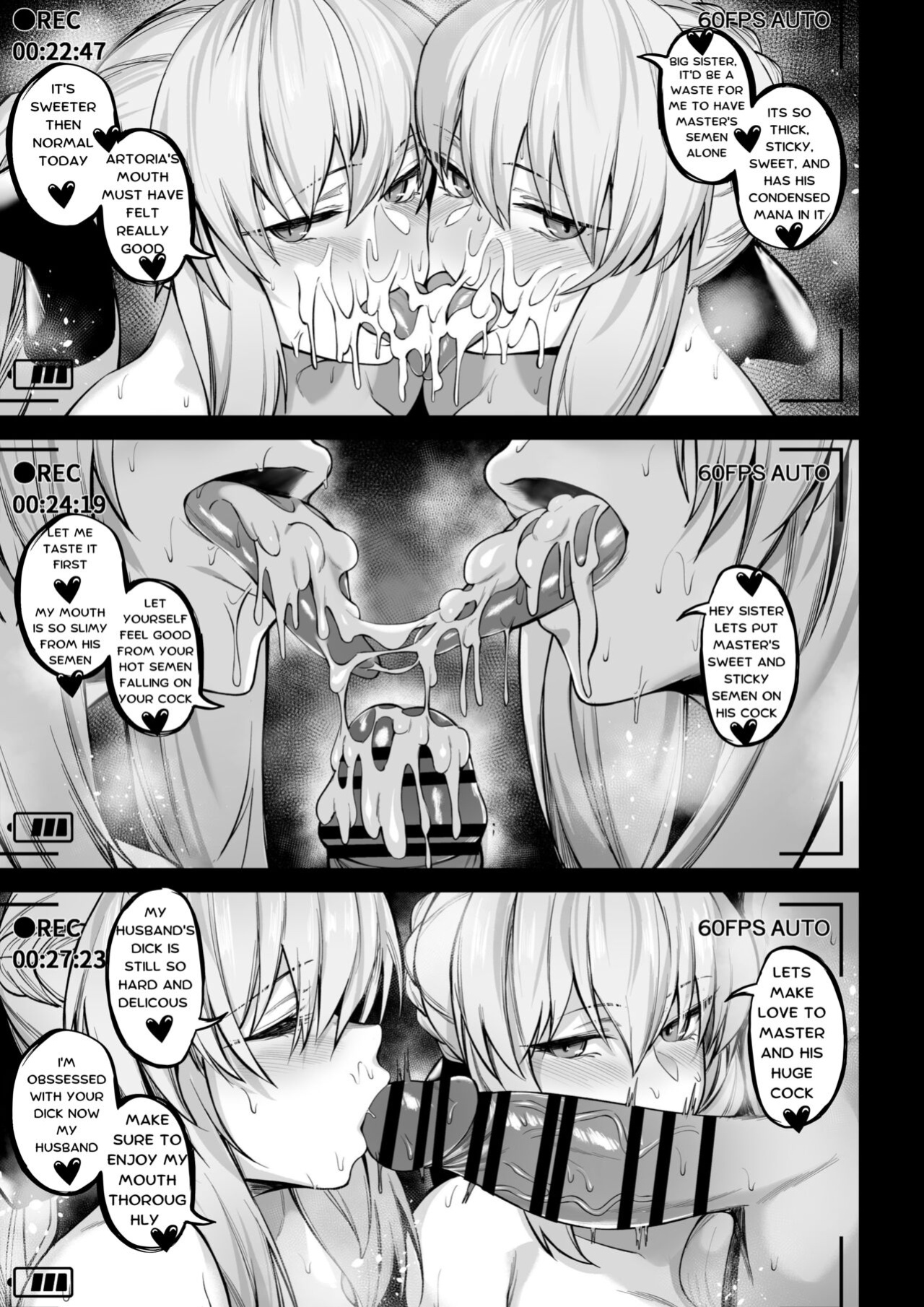 (C101) [ZENTANGLE (Hirasawa Zen)] Morgan and Her Sister's (Artoria Alter) Semen Squeezing Diary + Bonus Goods (Fate/Grand Order)