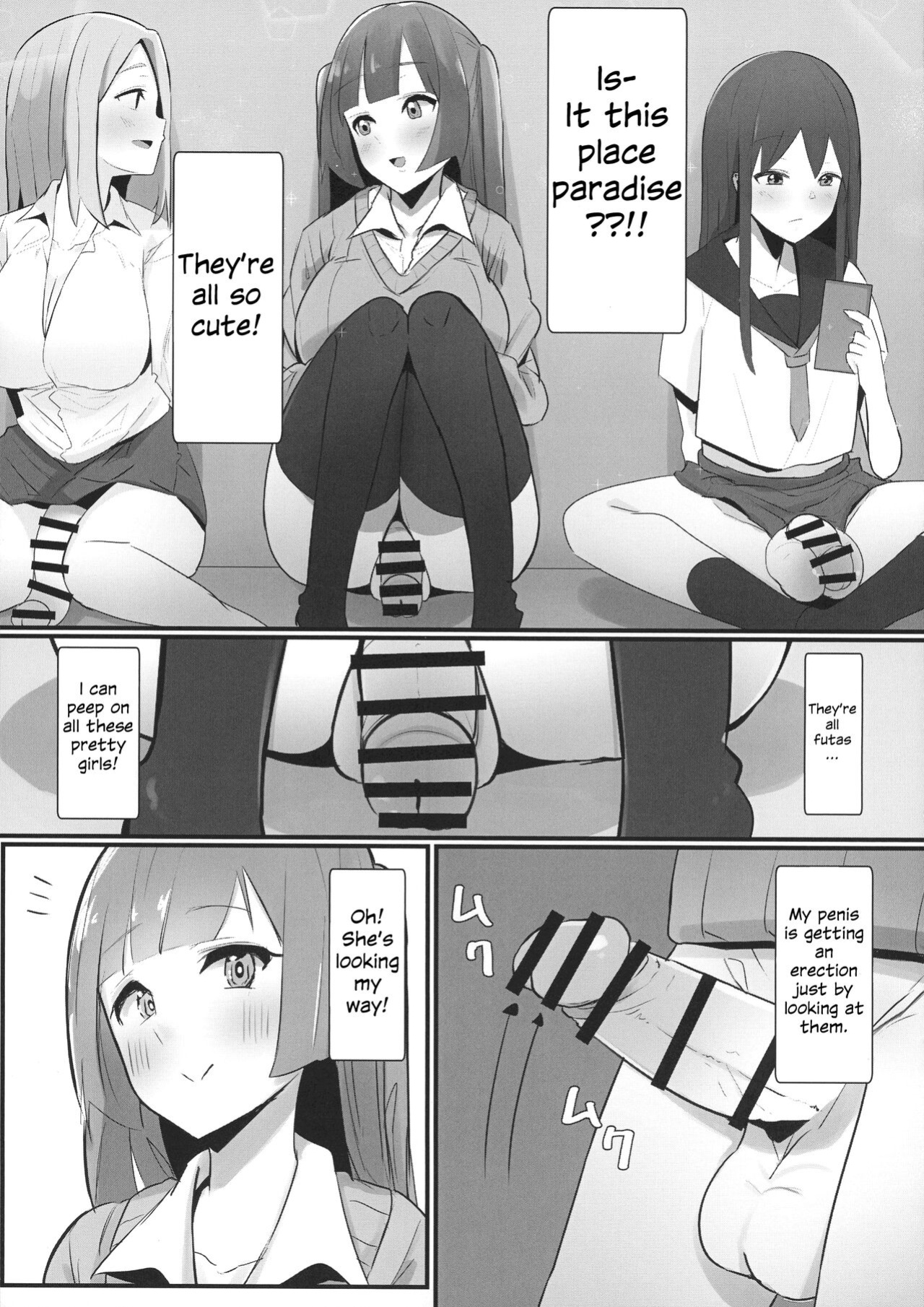 (Futaket 17.5) [Kosuko Teikoku (sella)] Futanari Kaiwai no Ecchi na Omise ni Itte mita! ~ Kageki! Nozoki Beya Hen ~ [Julian378]
