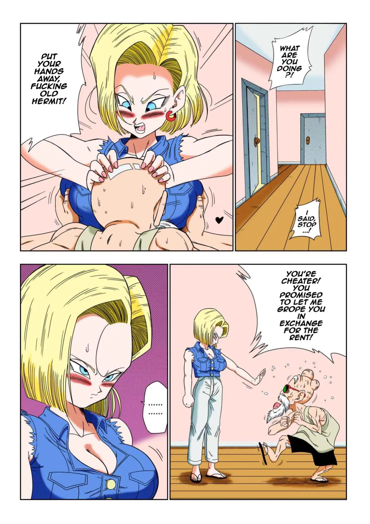 [Yamamoto] Android 18 vs Master Roshi (Dragon Ball Z)