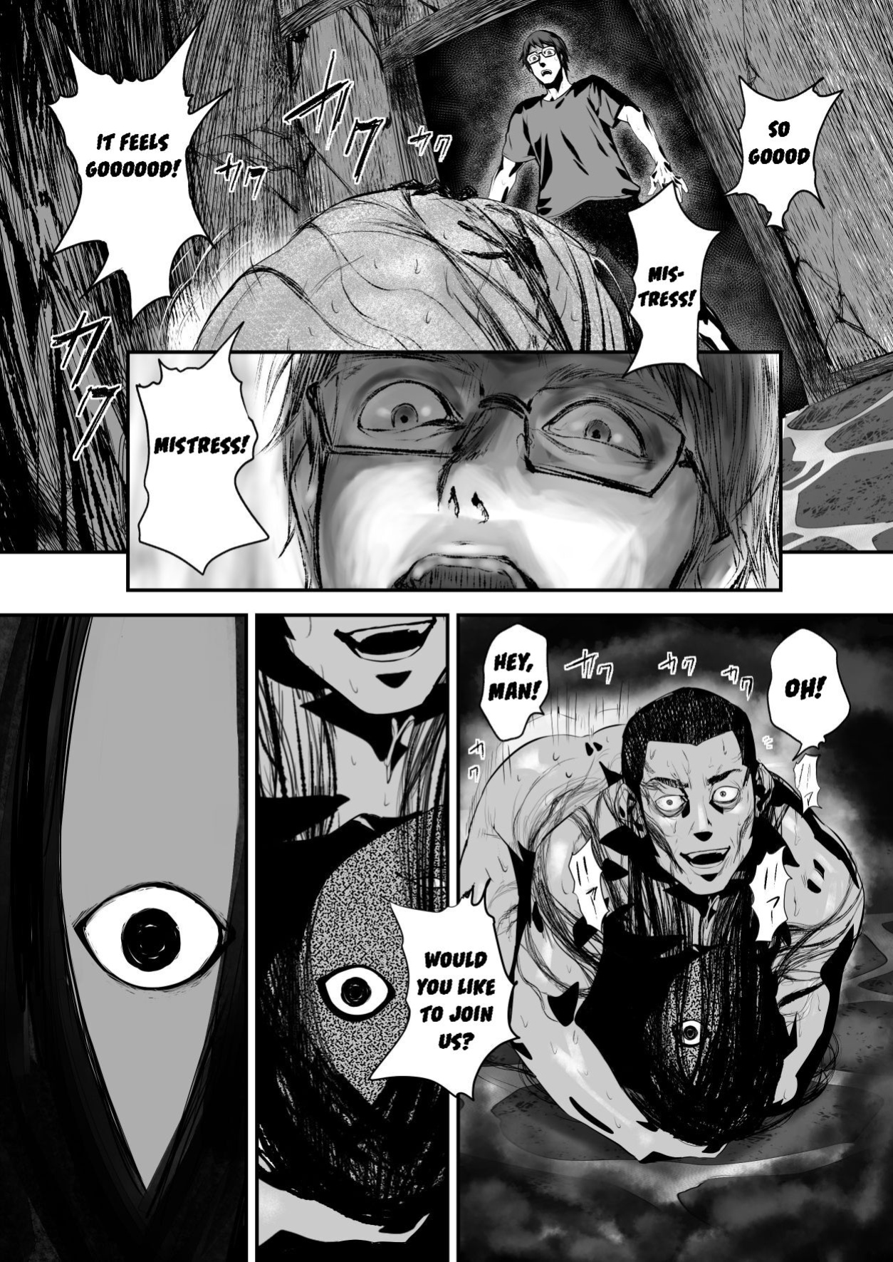 [Pink Sakuhin Okiba (Pink Taro)] Hairyokan de no Ero Kyoufu Taiken | A Terrifying Erotic Experience at an Abandoned Inn [LoF]