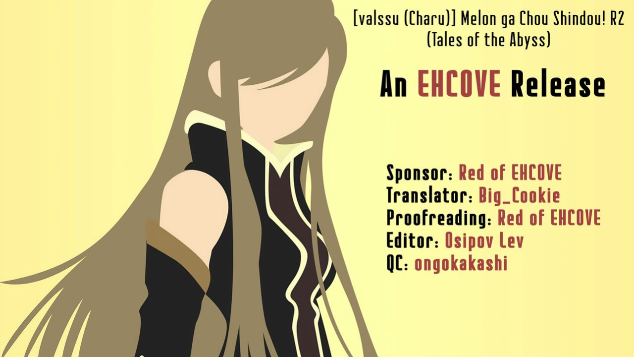 [valssu (Charu)] Melon ga Chou Shindou! R2 | Melon in Full Swing! R2 (Tales of the Abyss) [EHCOVE]