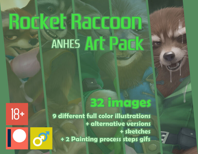 [Anhes]Rocket-Raccoon - ArtPack