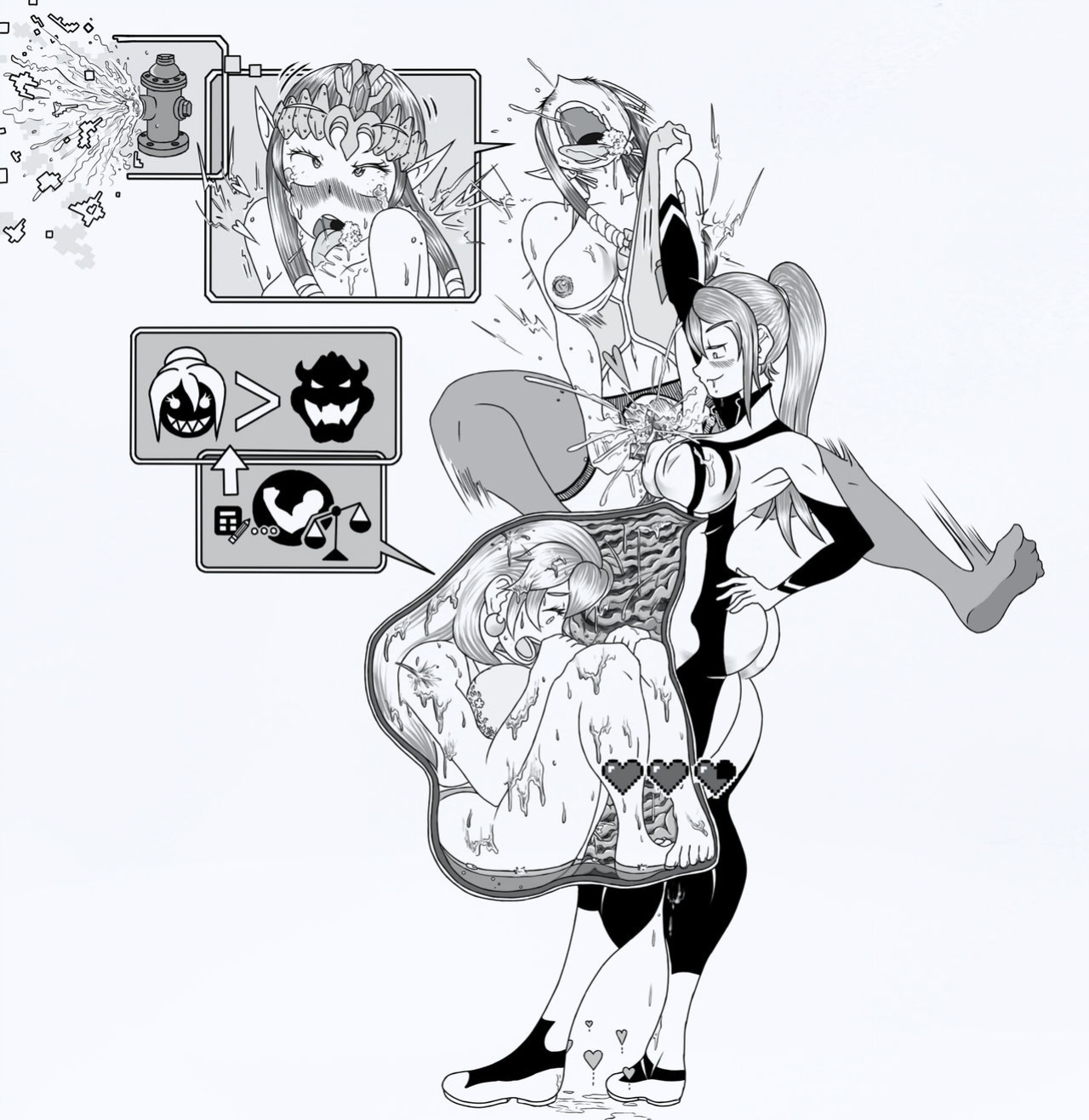 [Reactoegirl] Comic) Samus Vores Peach and Zelda series