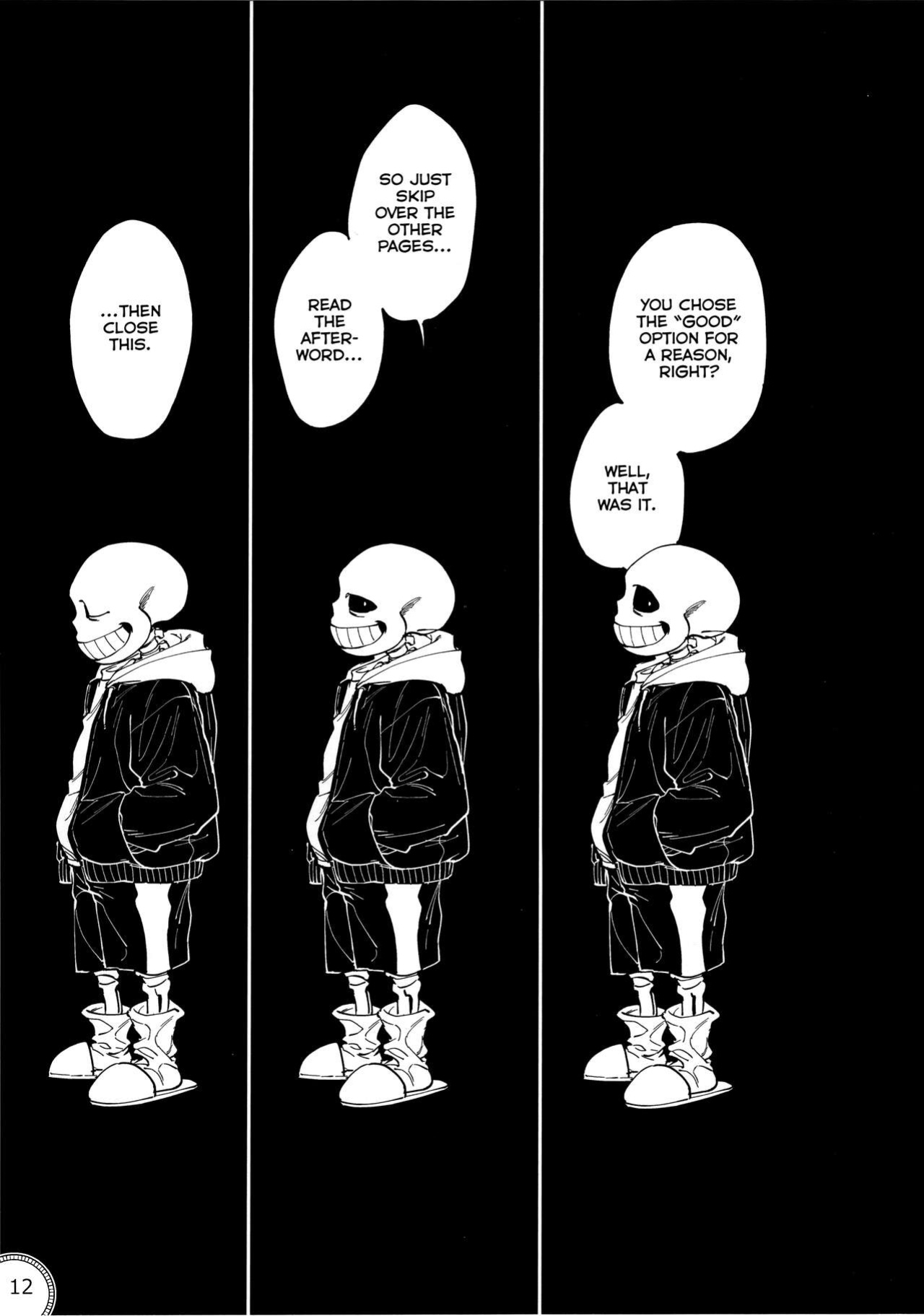(Chou Kimi no Sentaku 2022) [Nambokuya (Namboku)] Kabe no Ana | Hole in the Wall (Undertale)