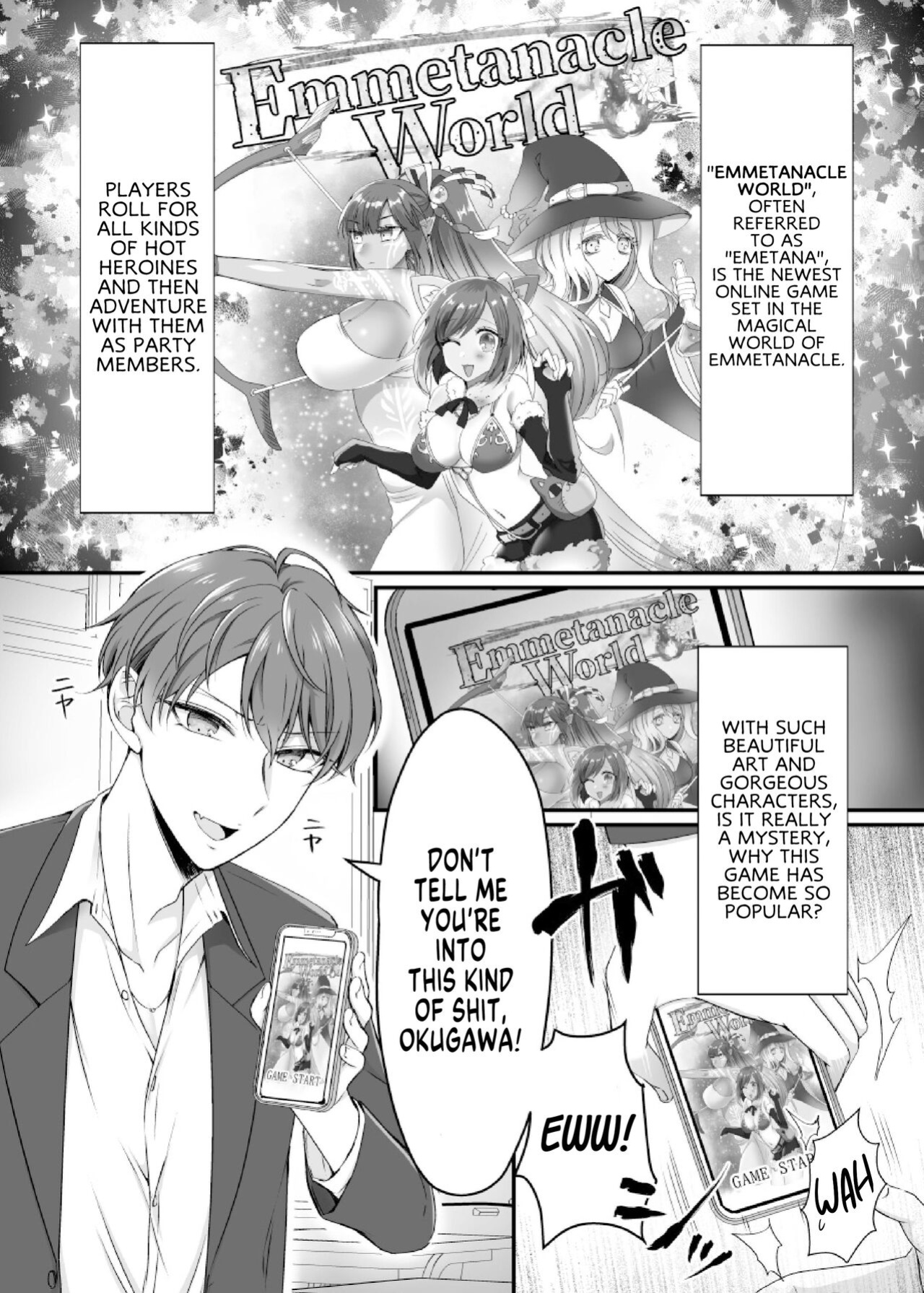 [Amuai Okashi Seisakusho (Moegi Oji-san, Namamugi)] Genjitsu Douki Gacha Nekura Otaku no Yome Chara ni Saserareta Ore | Reality-Synch Gacha How I got Turned Into The Waifu of a Gloomy Nerd [SachiKing]
