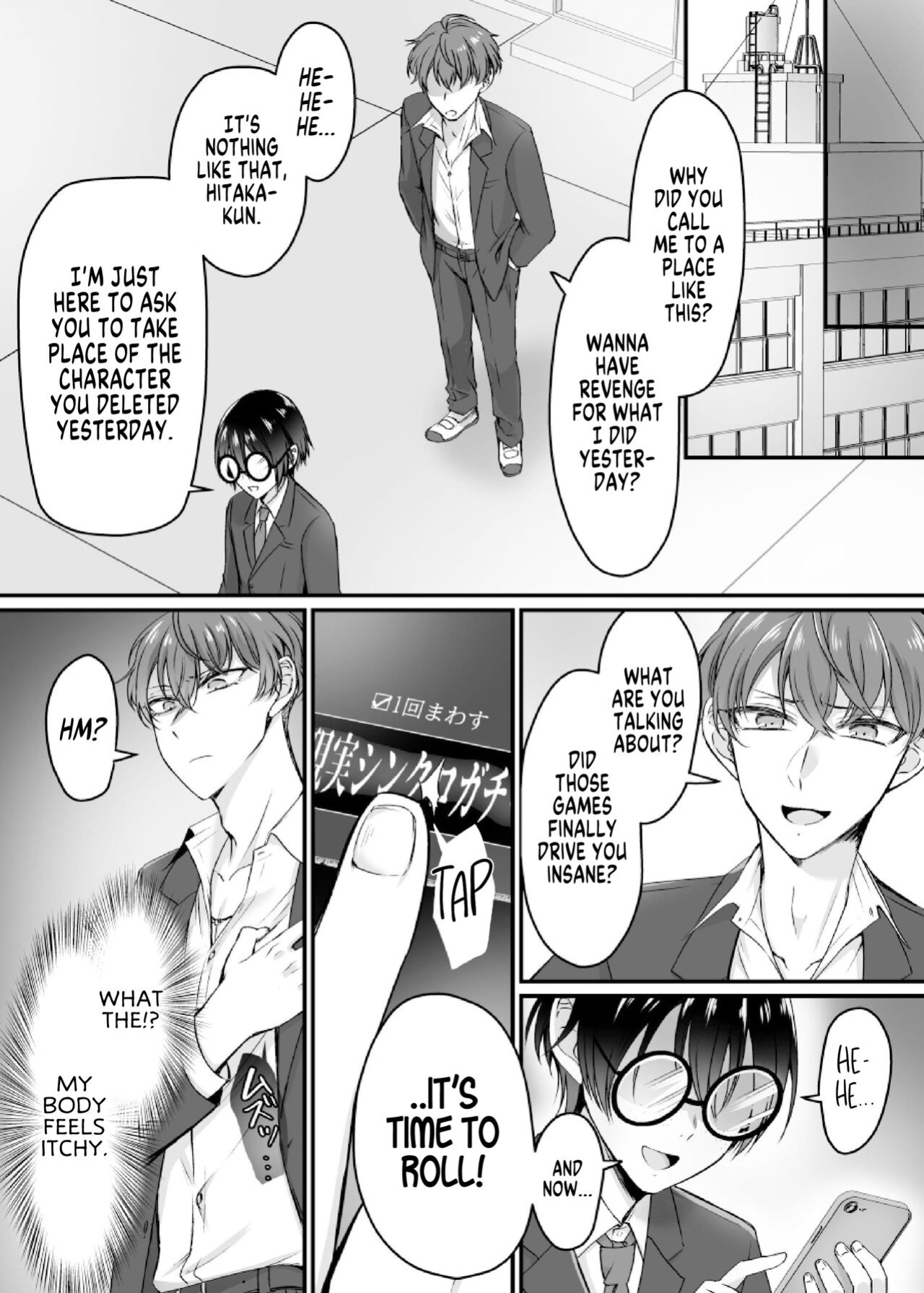 [Amuai Okashi Seisakusho (Moegi Oji-san, Namamugi)] Genjitsu Douki Gacha Nekura Otaku no Yome Chara ni Saserareta Ore | Reality-Synch Gacha How I got Turned Into The Waifu of a Gloomy Nerd [SachiKing]
