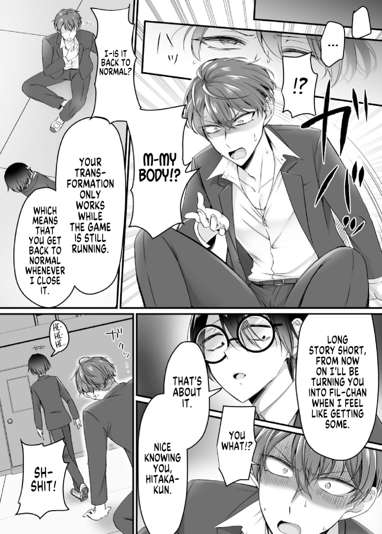 [Amuai Okashi Seisakusho (Moegi Oji-san, Namamugi)] Genjitsu Douki Gacha Nekura Otaku no Yome Chara ni Saserareta Ore | Reality-Synch Gacha How I got Turned Into The Waifu of a Gloomy Nerd [SachiKing]