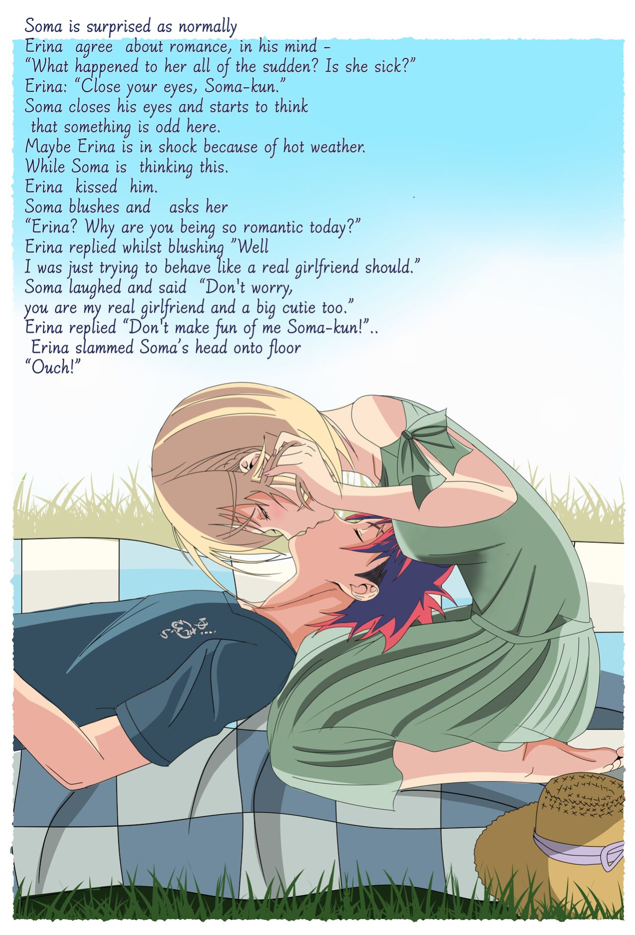 [ Hiyori chan] Soma and Erina summer vacation(Shokugeki no Soma)