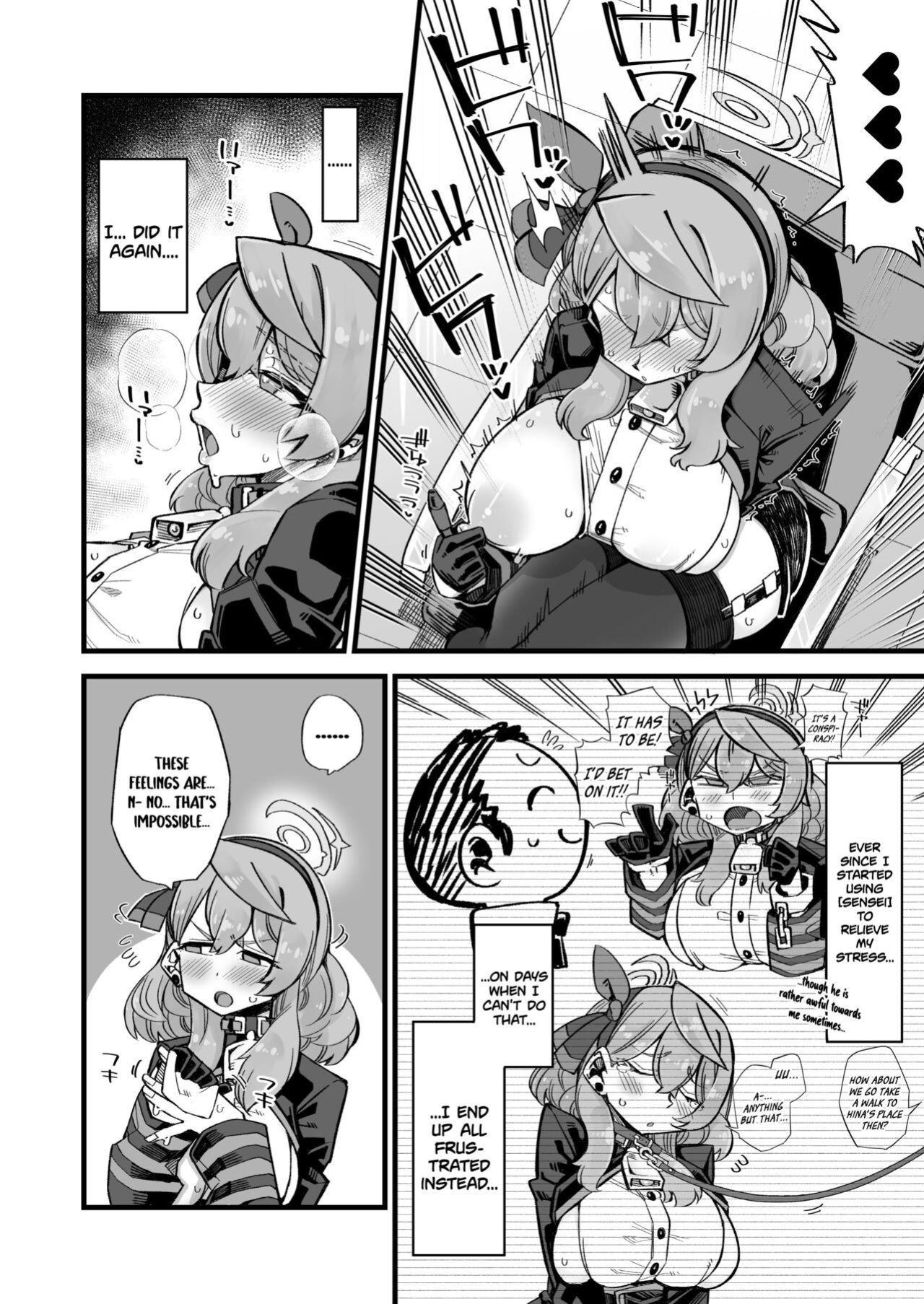 [Aureole (Kira Boshi)] Ako no Stress Hassan Houhou | Ako's Stress Relieving Sex (Blue Archive)