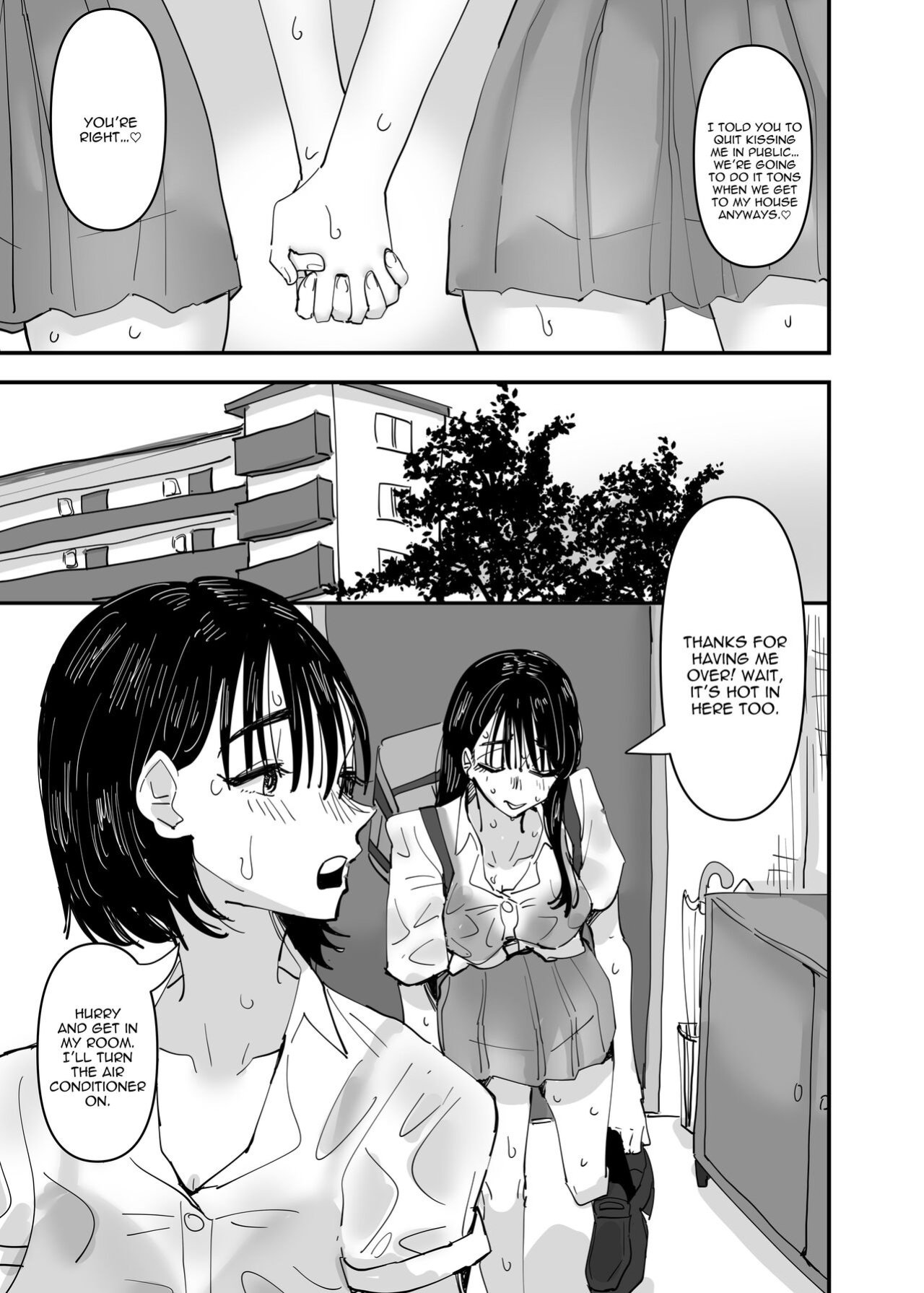 [Aweida] JK Couple ga Asedaku de Ecchi Suru Dake | Just A Couple JKs Having Sultry Sweaty Sex [IXIA WORKS]