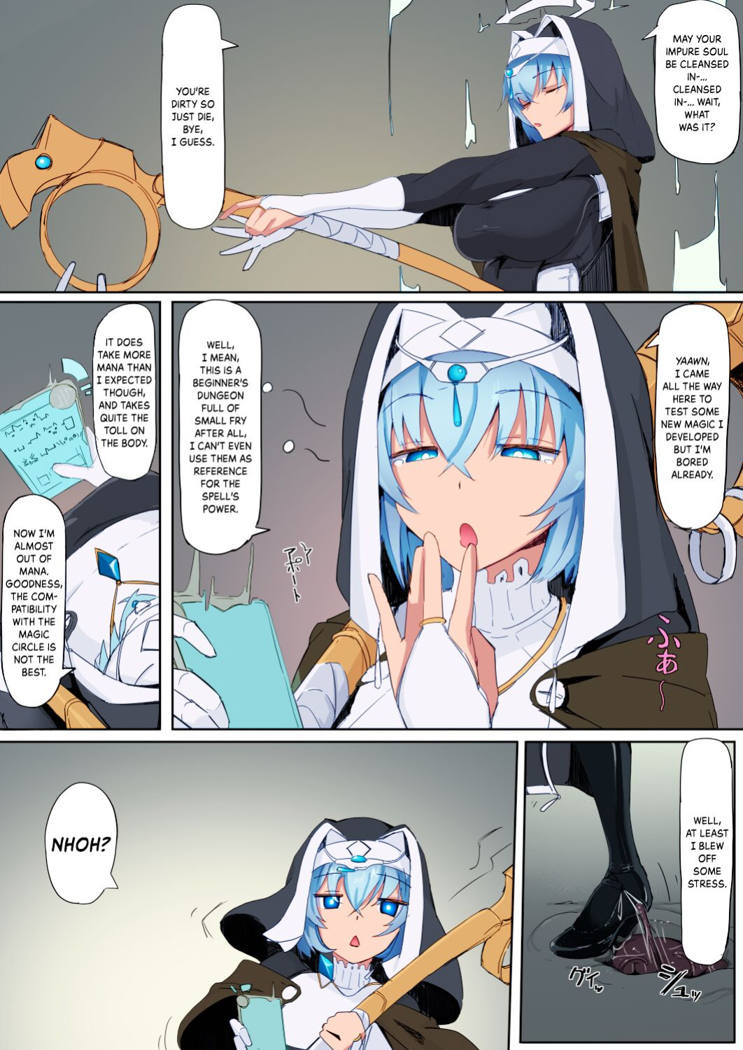 [Ichijikushirabe Shiki (Shirabe Shiki)] Teikyuu Zako Inma no Shokushu ga Fukai nanode Kankaku Shadan Mahou o Tenkai Shimashita wa!! [Kinsei Translations] [Colorized]