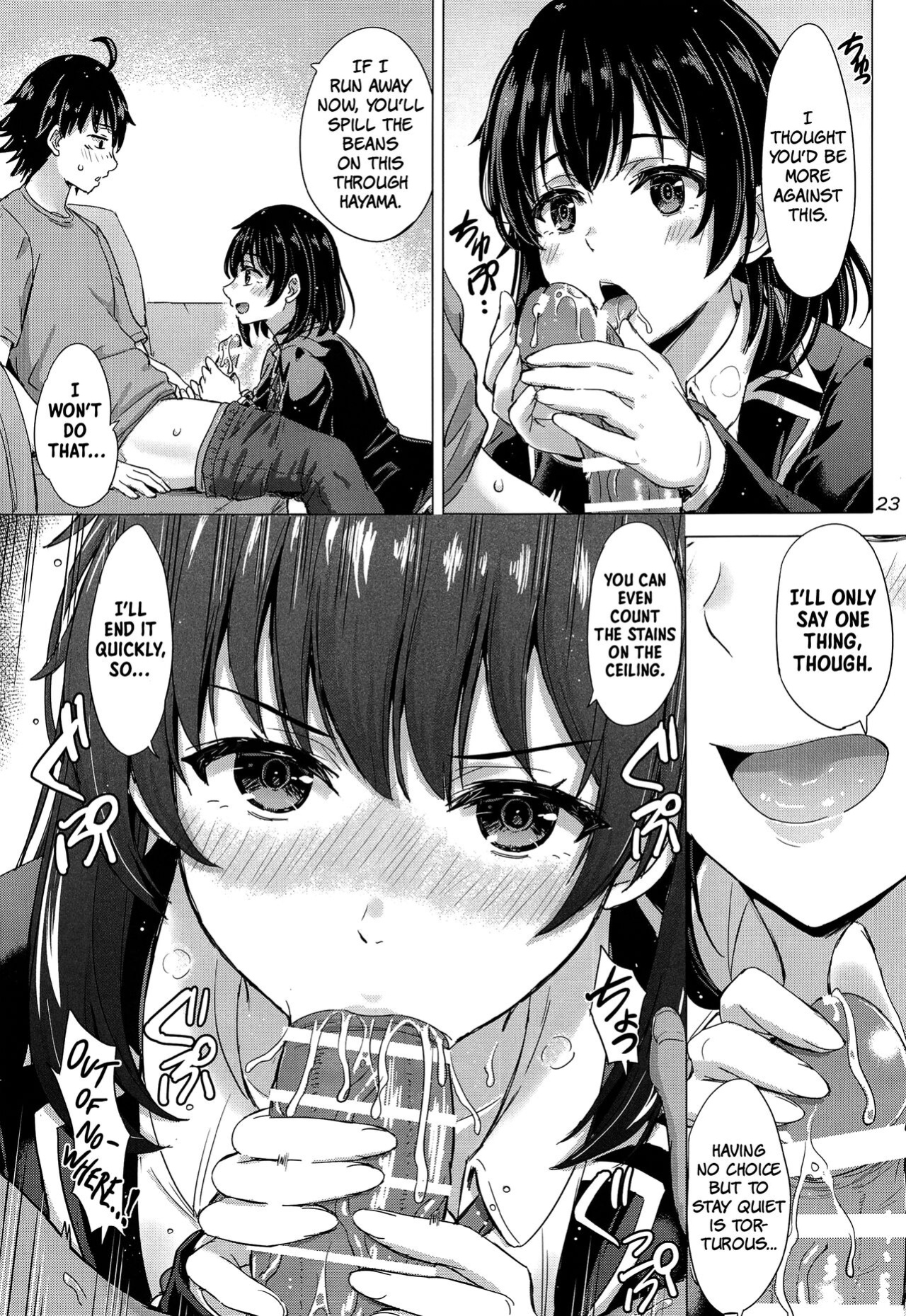 (C101) [studio A (Inanaki Shiki)] Yukinoshita Shimai to Iyarashii Futari no Himegoto. | The Naughty Secrets of the Yukinoshita Sisters. (Yahari Ore no Seishun Love Come wa Machigatteiru.) (The People With No Name)
