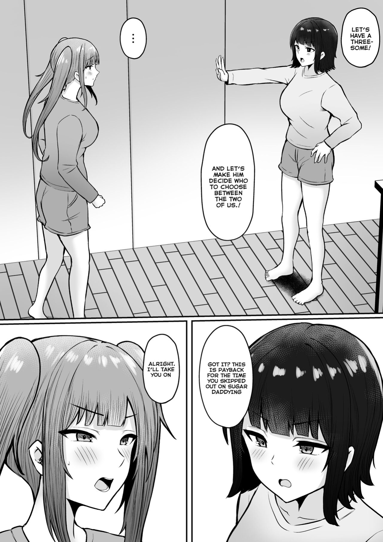 [Nekomimi to Kuro Mask (cielo)] Jiraikei Imouto ni Kareshi Netorareterunda ga ~ReaJuu no Ane to Papakatsu Suru Imouto~ [Tomoshibi+SquigglesJP]