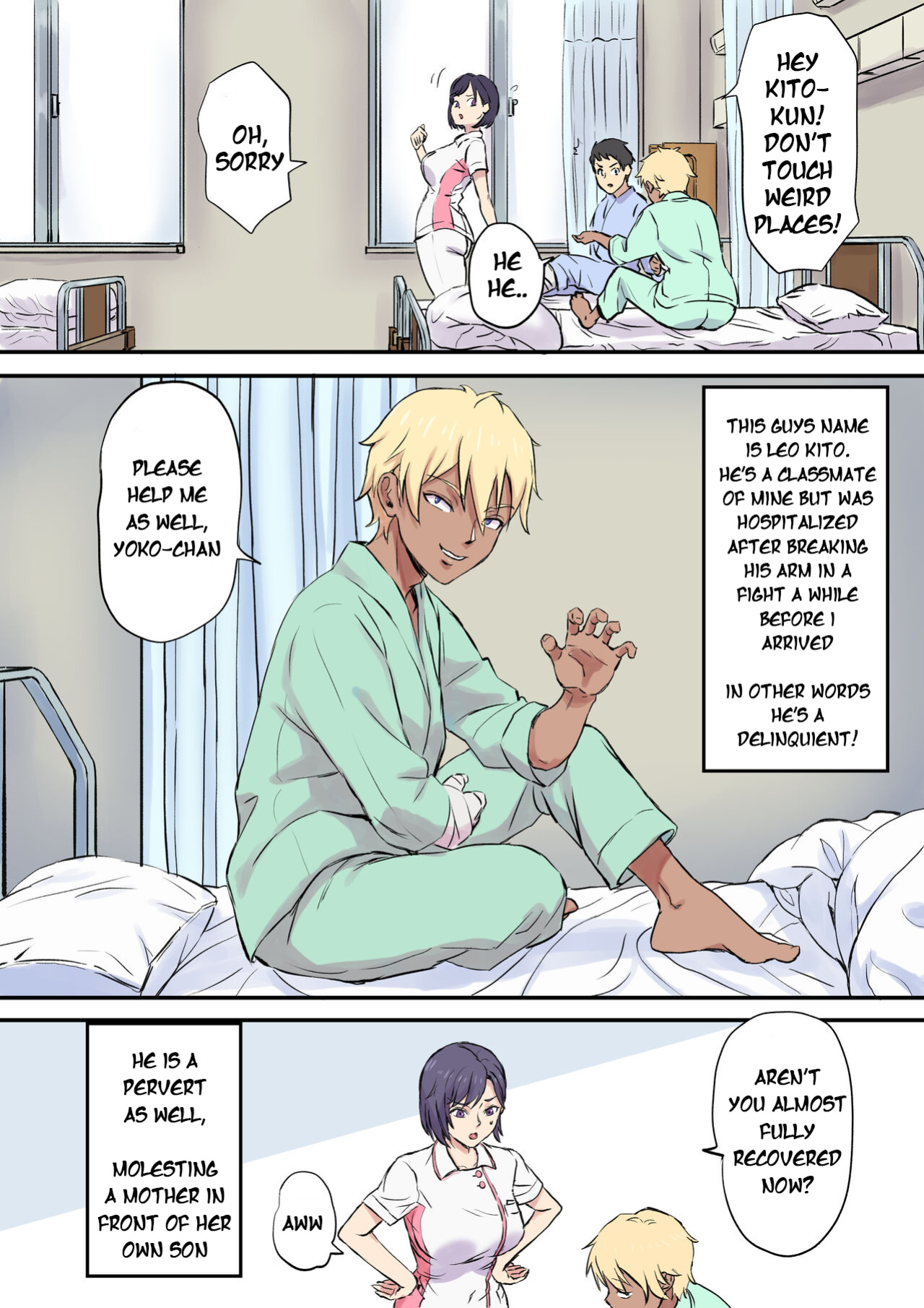 [Papuka (Shibire Hitsuji)] Tonari no Bed de Netorareru Kangoshi Jukubo | Milf Nurse Cuckolded on the bed next door