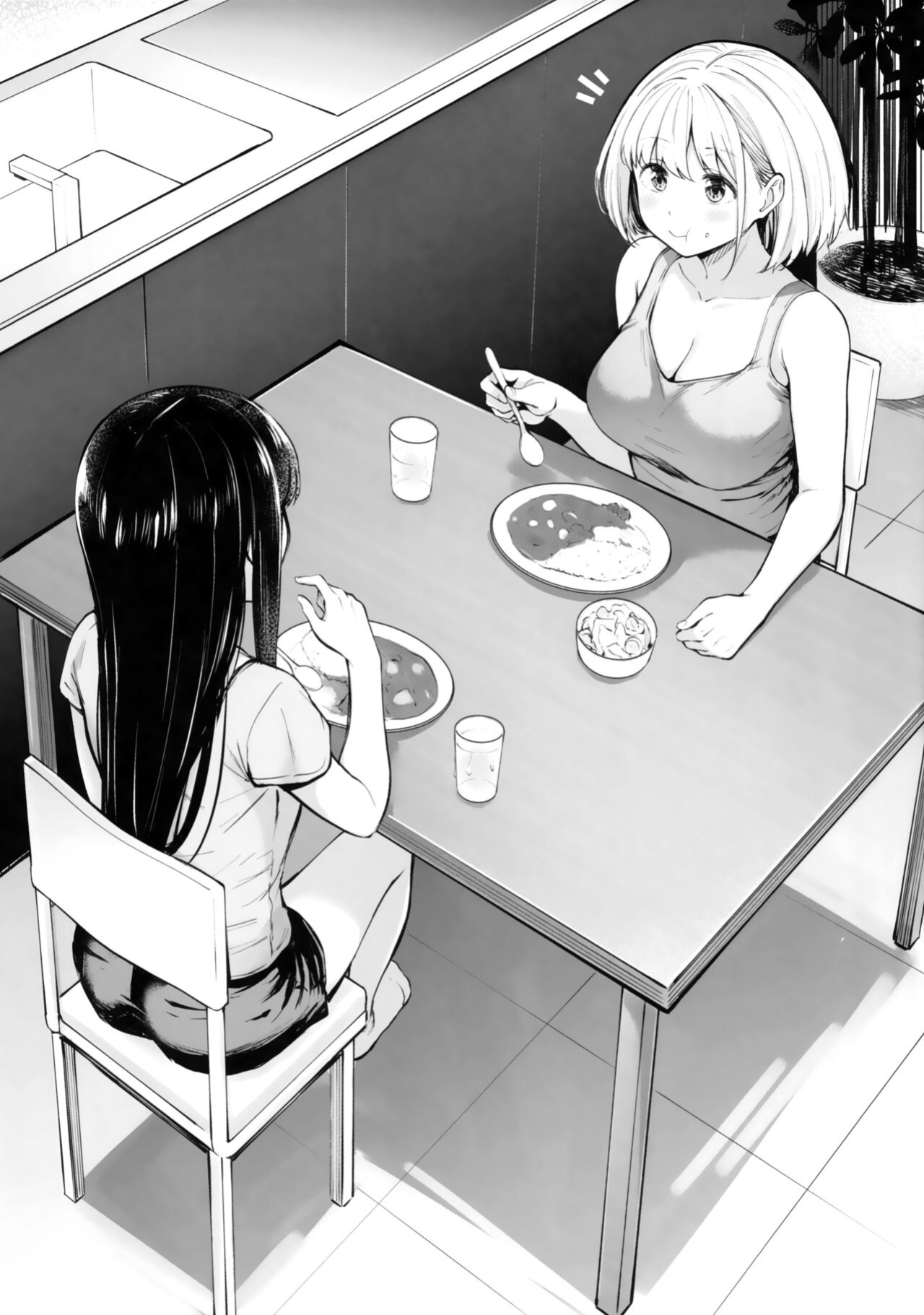 (Kissa Lyco Reco Eigyouchuu! 4-haime!) [Kitaku Jikan (Kitaku)] Futari Mesen | Their Gazes (Lycoris Recoil)