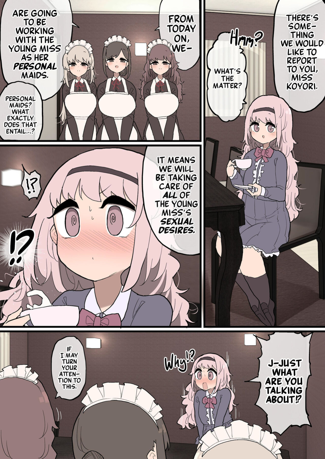 [Izumo Gasshuukoku (Momomo Gasshuukoku)] Futanari Ojousama-chan ~Senzoku Maid-san ni Shasei no Otetsudai o Shite Moraimasu!~ | Futanari Mistress Has Her Maids On Nut Busting Duty!~ [Mr_Person Translation]