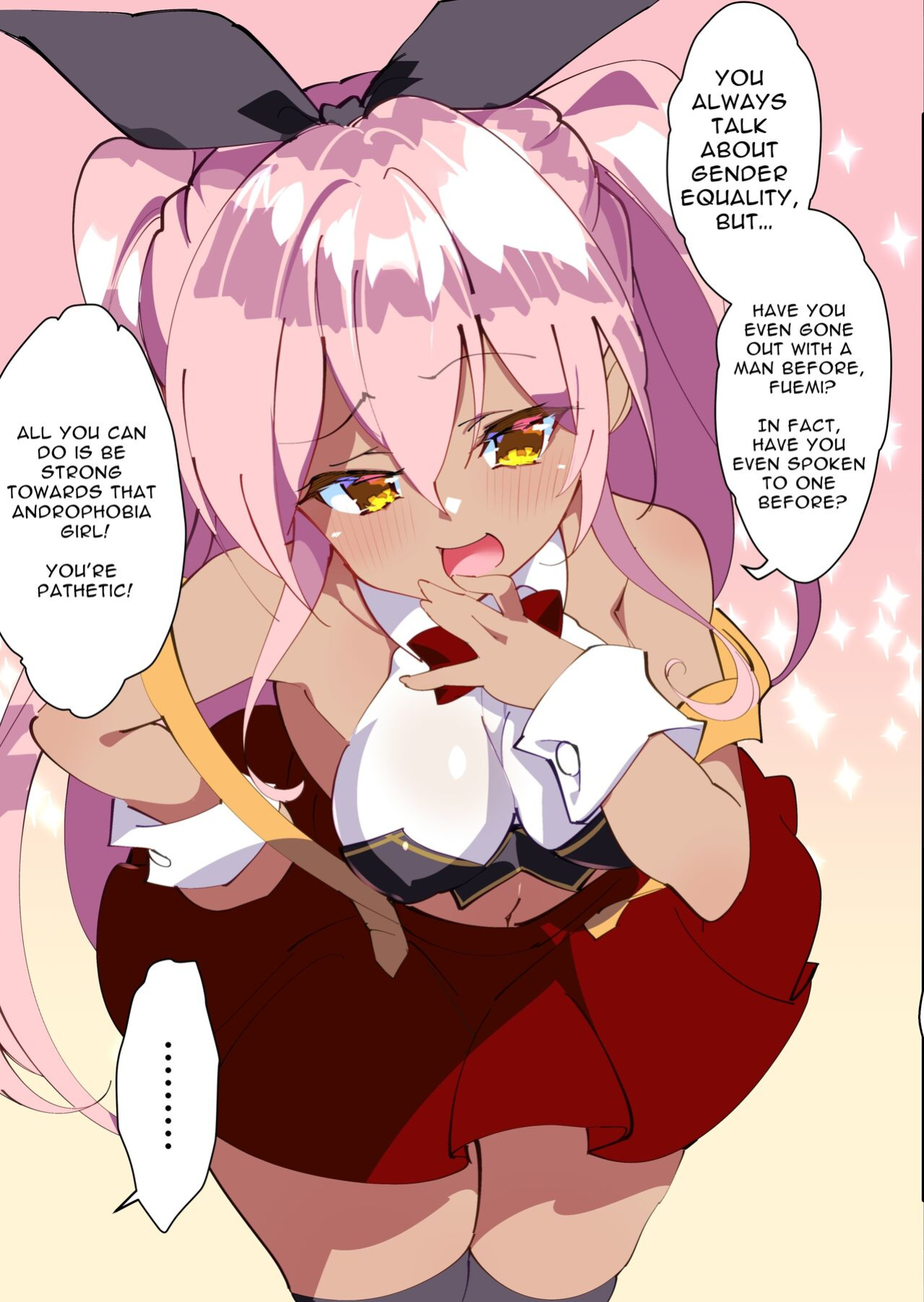 [A-WALKs (Fujishima Sei1go)] Otokogirai o Kojiraseta Onna ni Chinko Hayashite Mita Kekka | I Grew Some Dicks on those Man-hating Girls [Solid Rose]