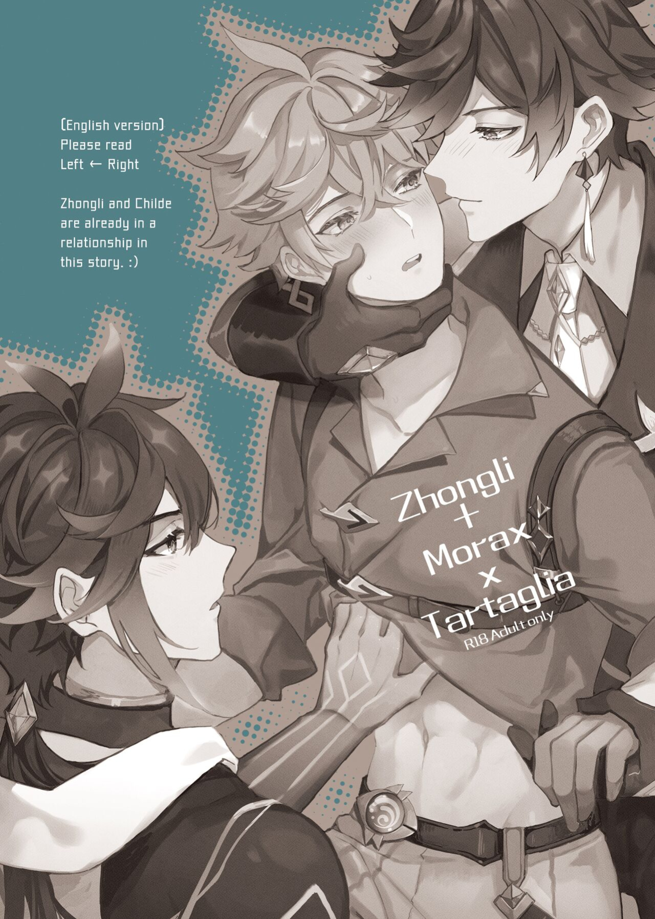 [megumignsn] Zhongli + Morax x Tartaglia (Genshin Impact)