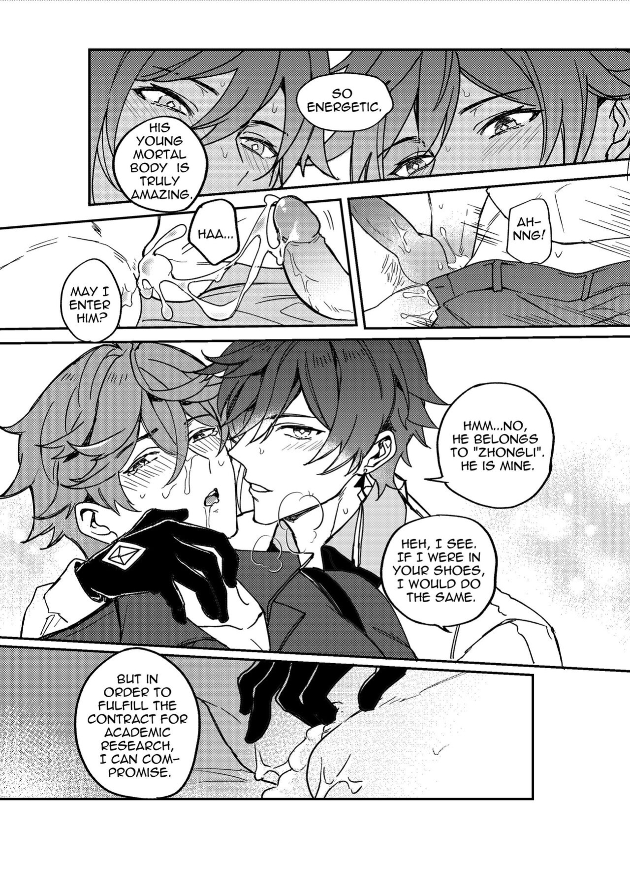 [megumignsn] Zhongli + Morax x Tartaglia (Genshin Impact)