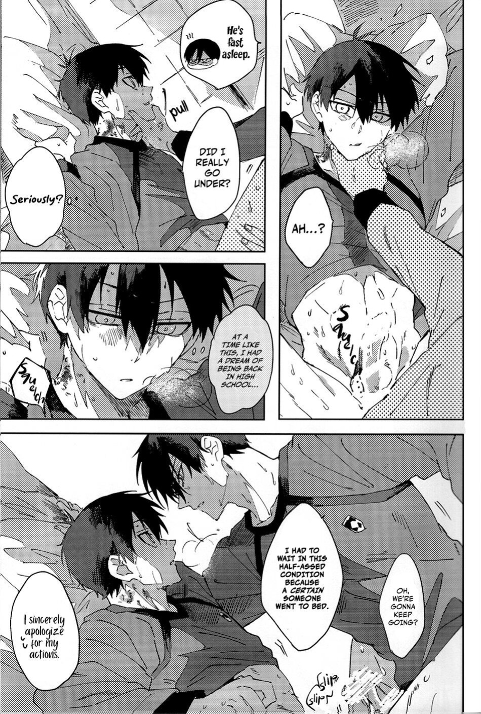 (Seishun Egoism2) [Momo no Sake (Nekomanma)] Seishun-tte Donna Aji? | Taste of Youth (Blue Lock)