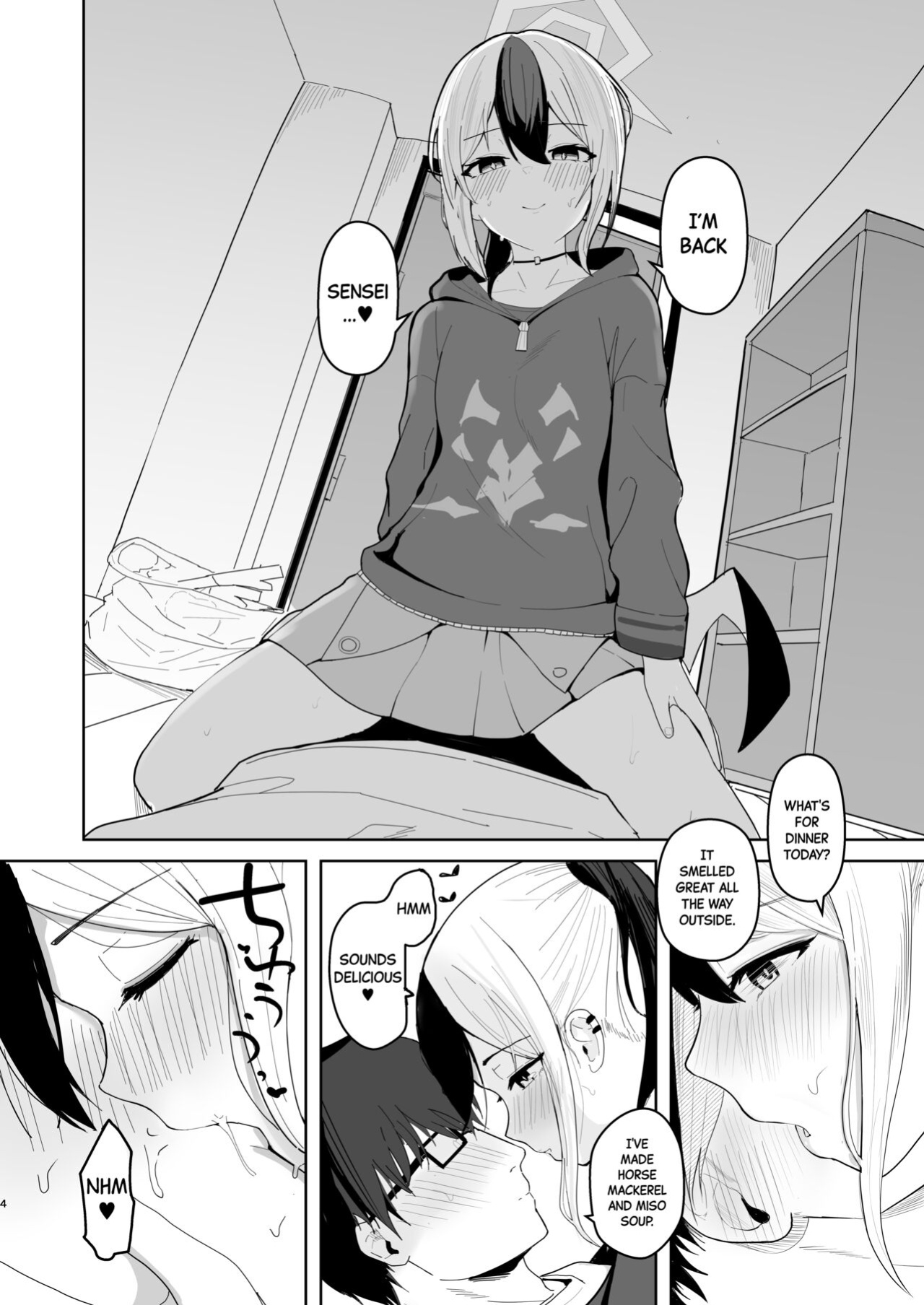 [red miso soup (Akadashi)] Kayoko to Dousei Seikatsu | Living Together with Kayoko (Blue Archive) [Black Grimoires]